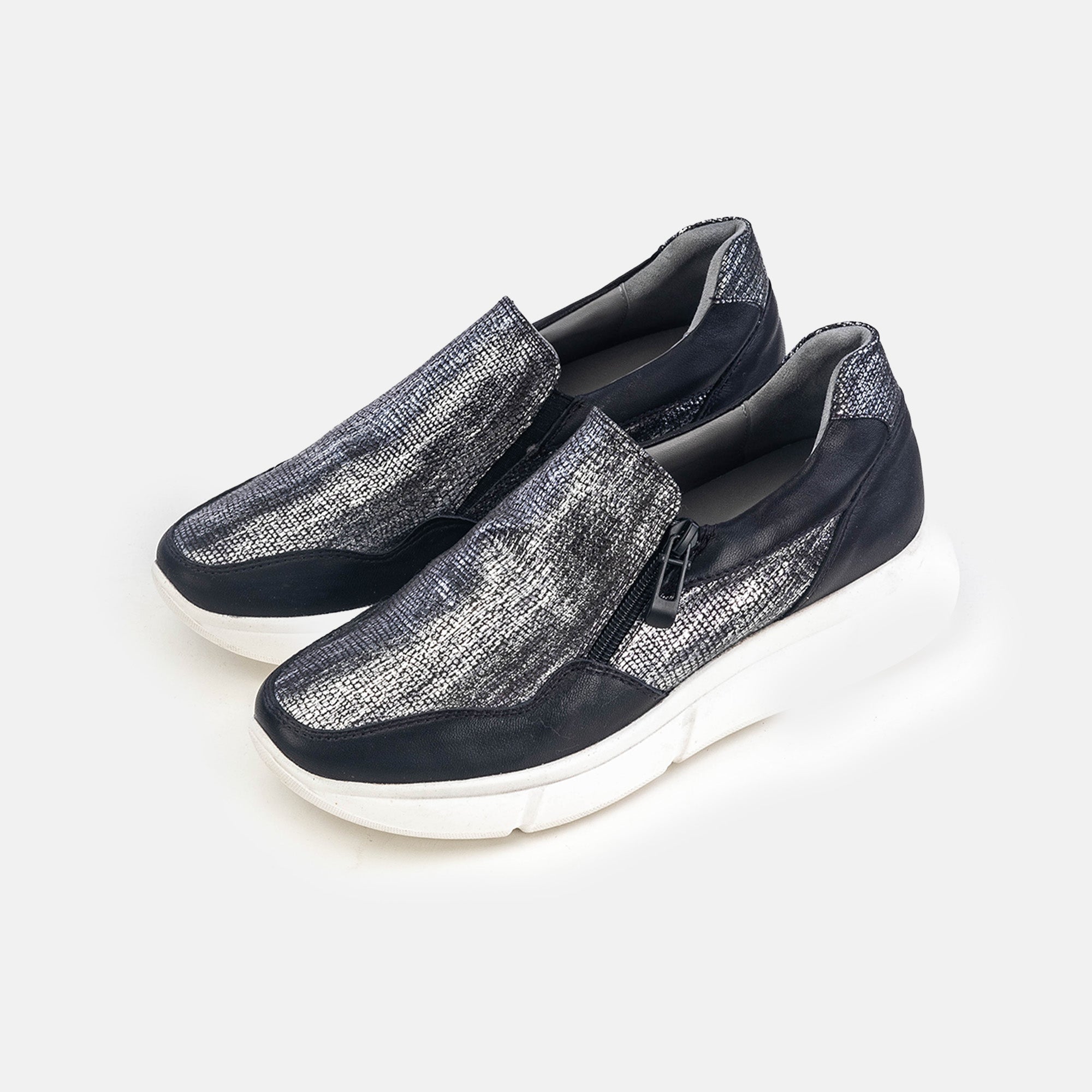 Volzak 178 Black Leather Sneakers