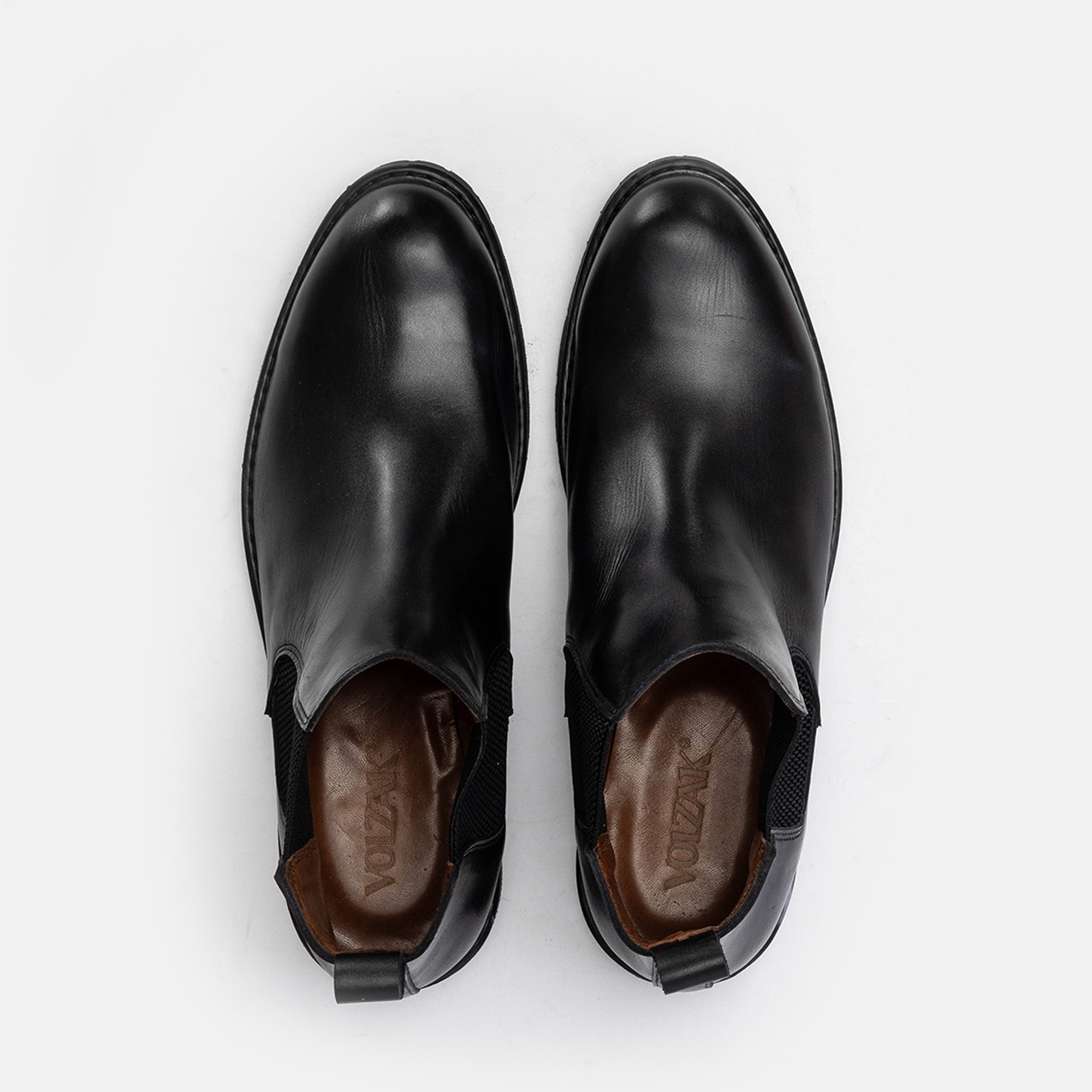 Volzak 5151 Black Leather Ankle Boot