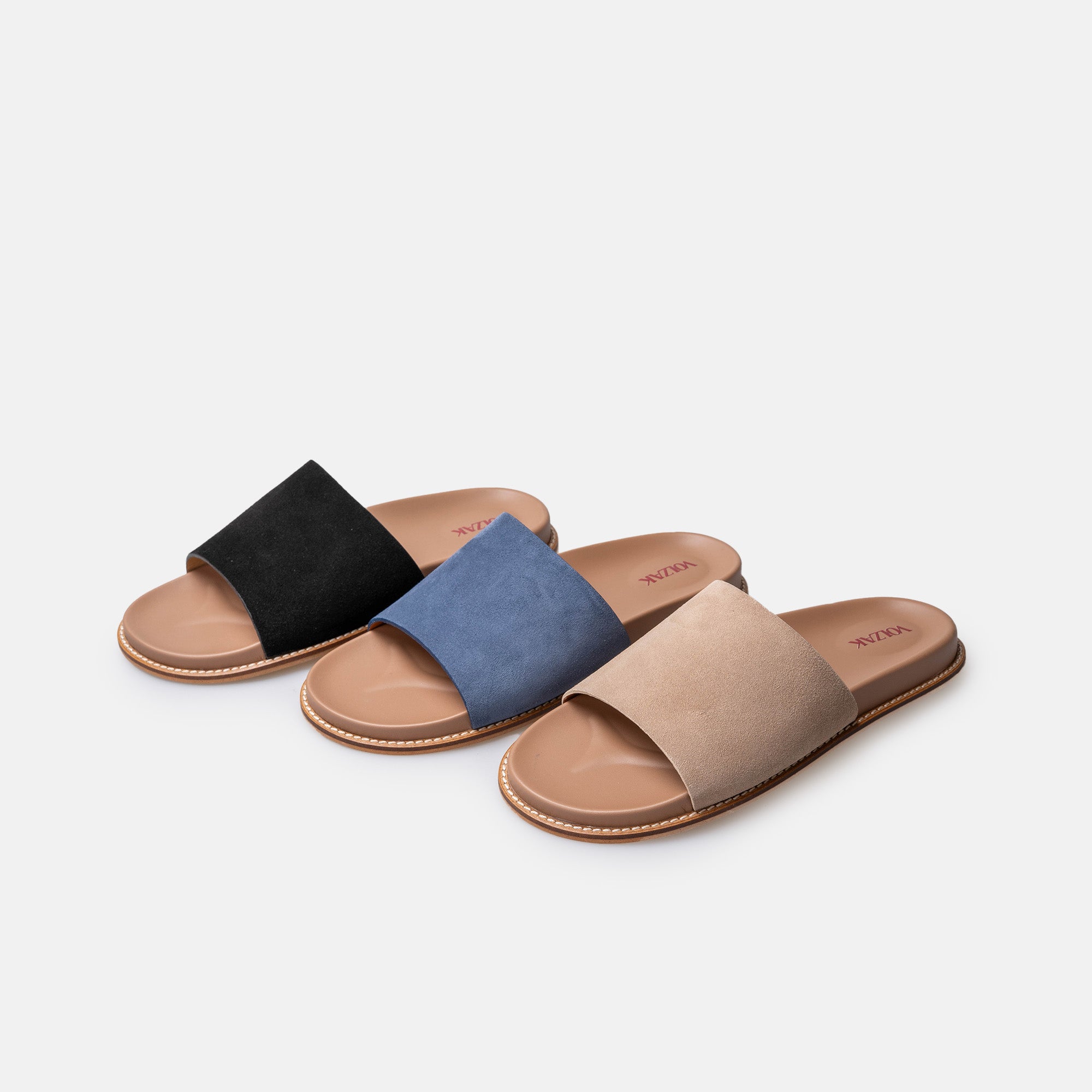 Volzak 521 Suede sandal Black
