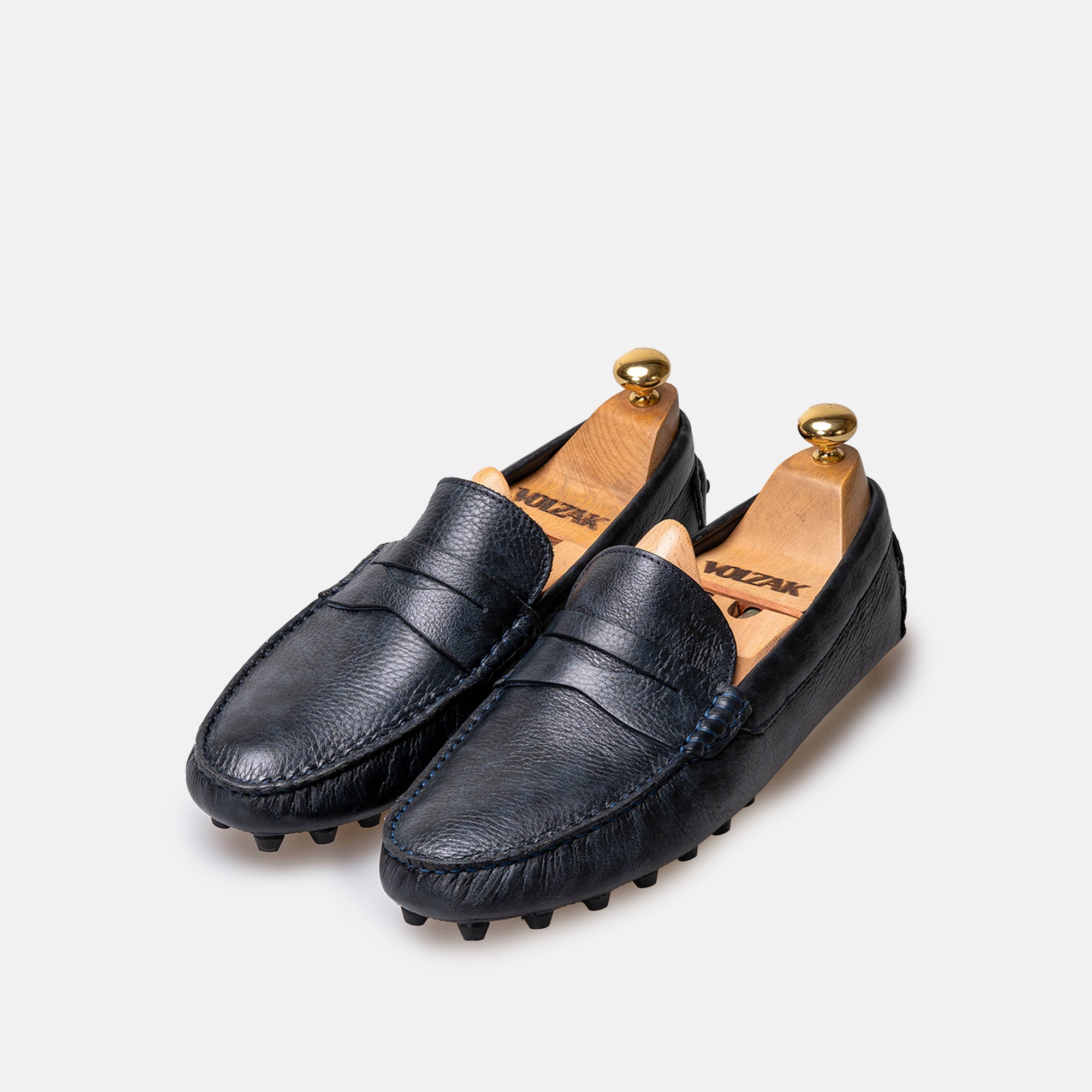 Volzak 2000 Mineral Blue Leather Moccasin