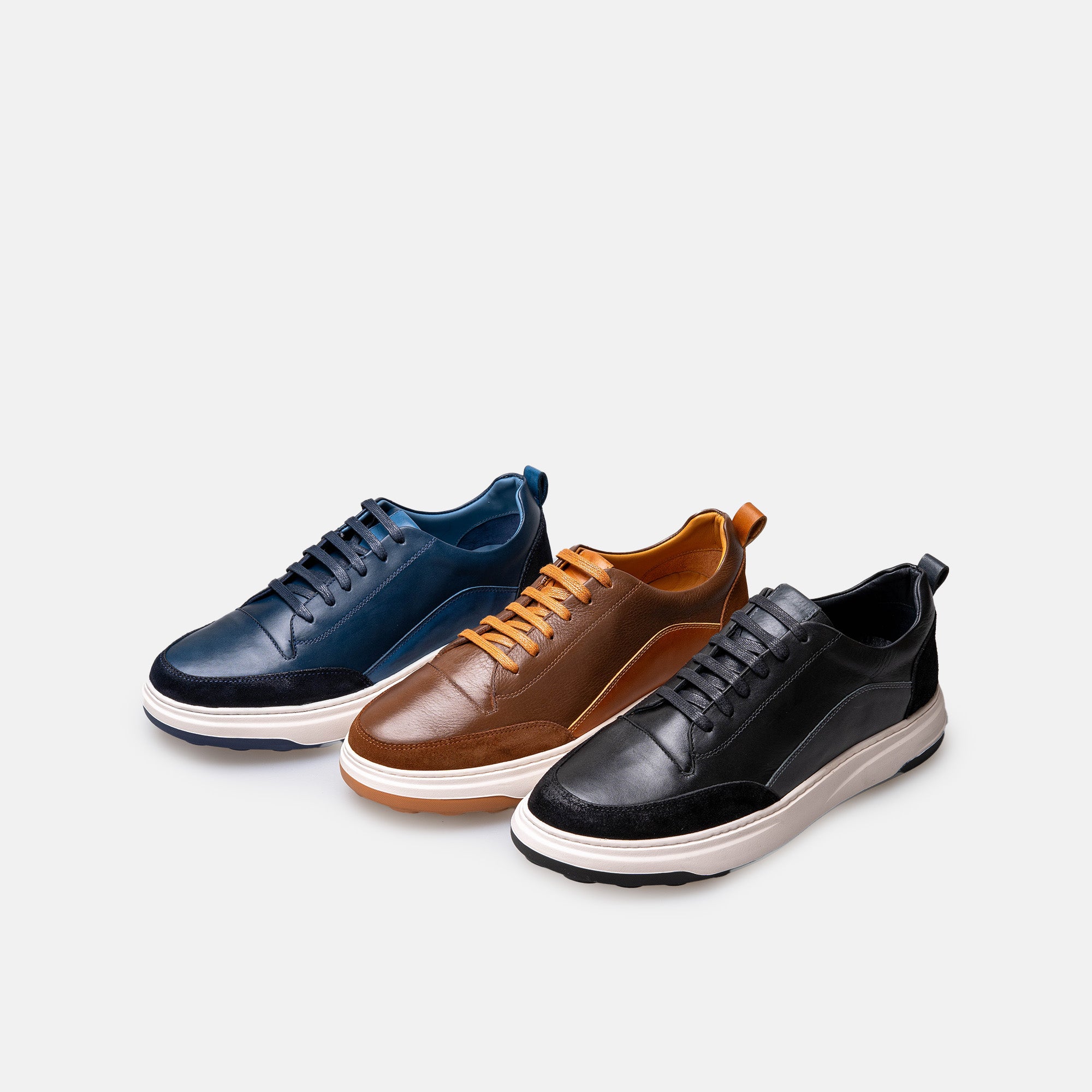 Volzak 6056 Black leather sneaker