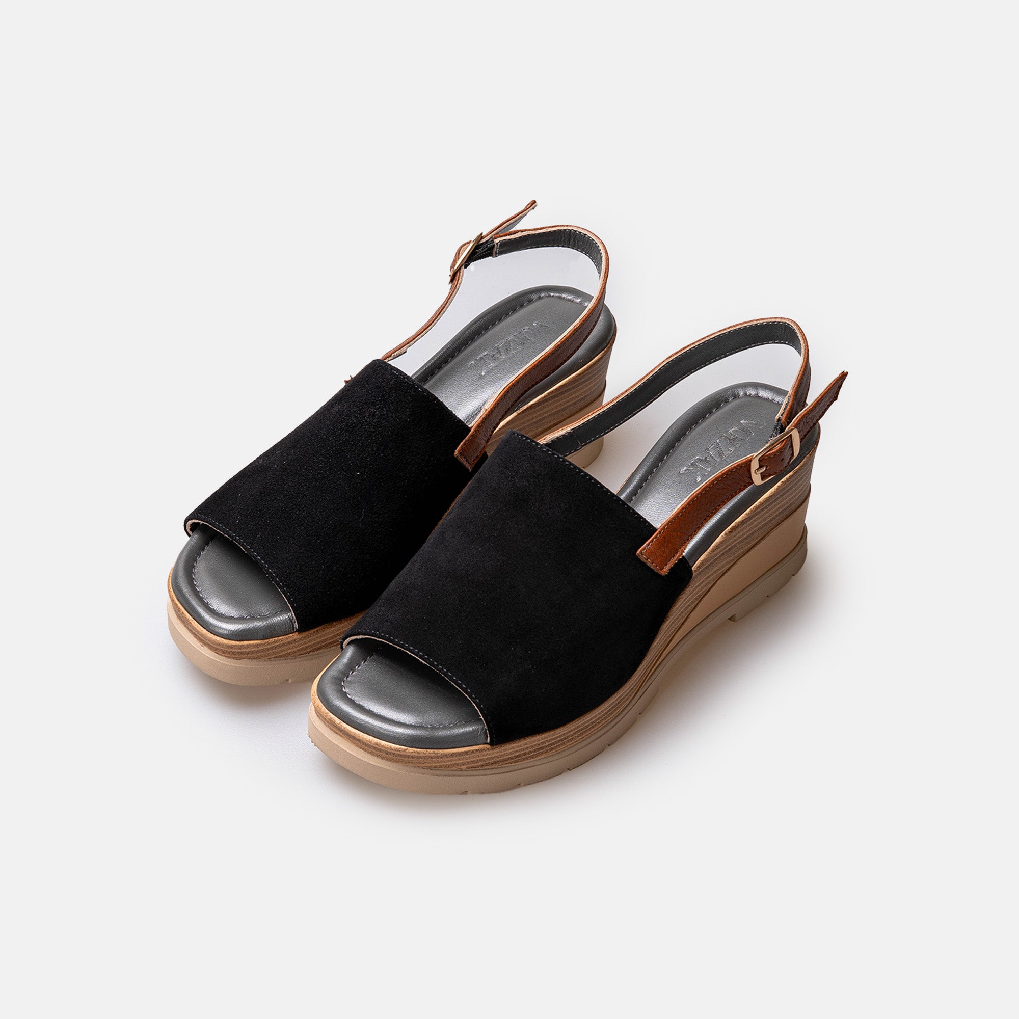 Volzak 5010 Suede sandal Black