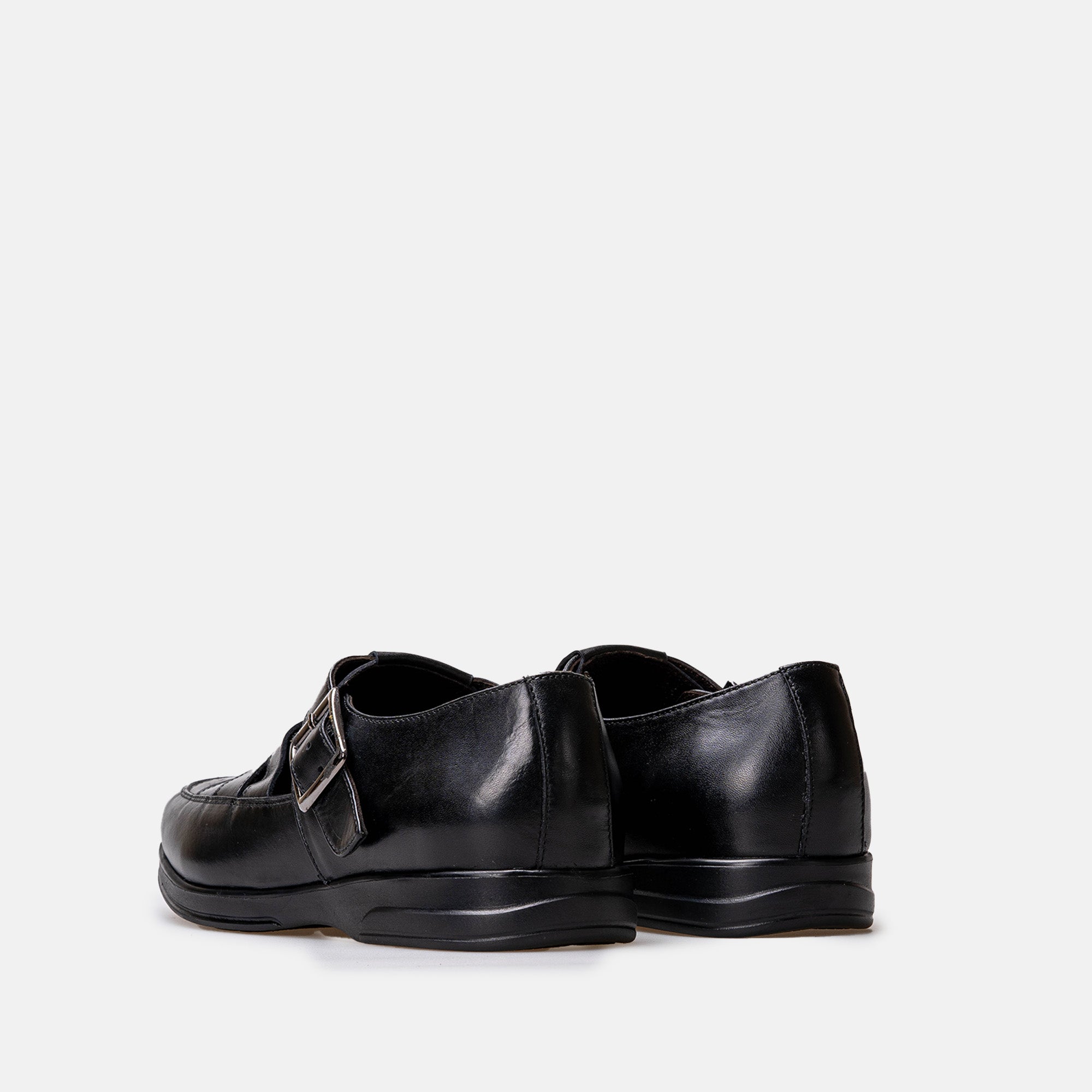 Volzak 5422 Black Leather Sandal