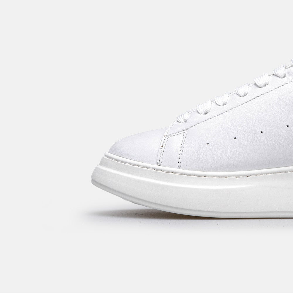 Volzak 3001 Basket en cuir Blanc Noir