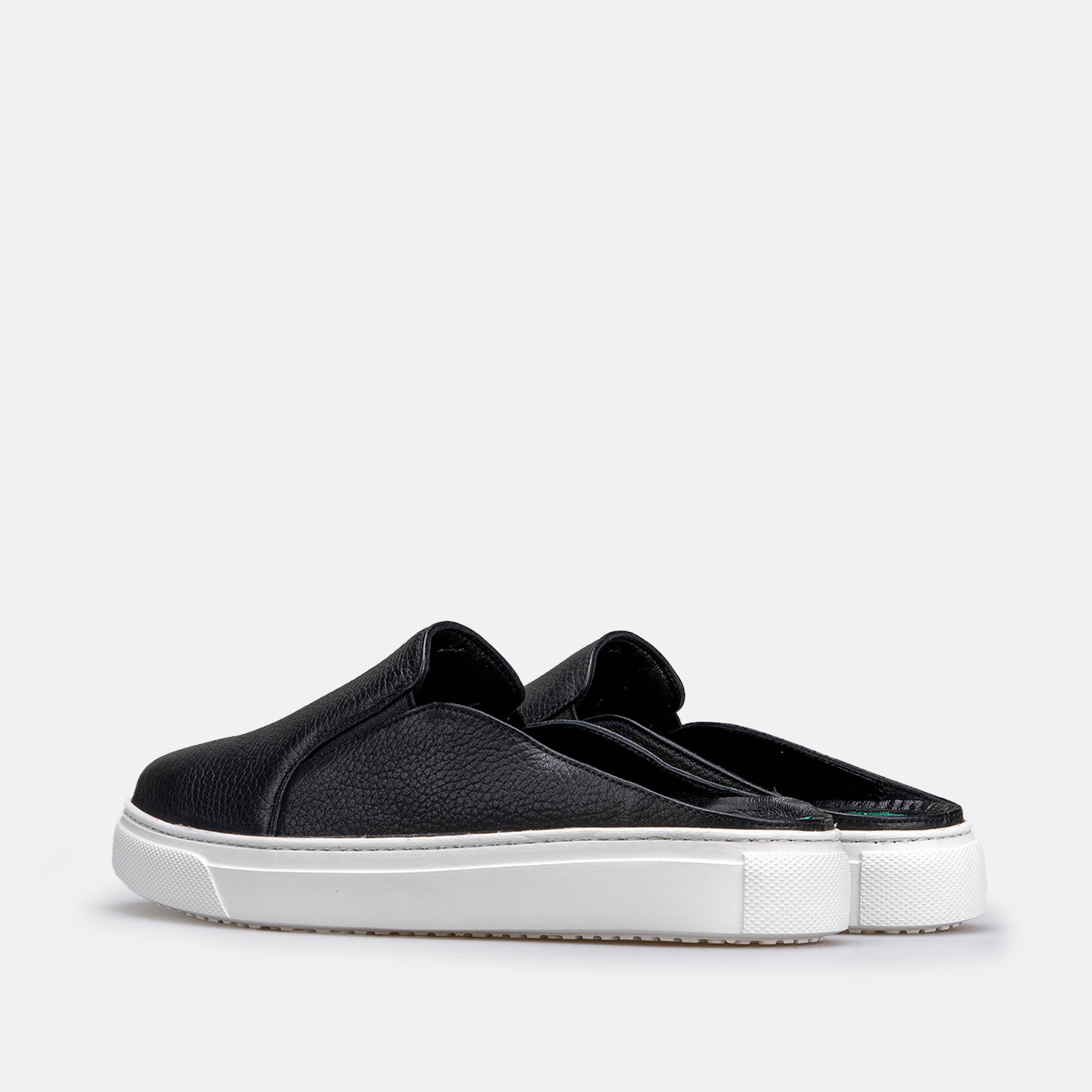 Volzak 301 Grey Leather Mule