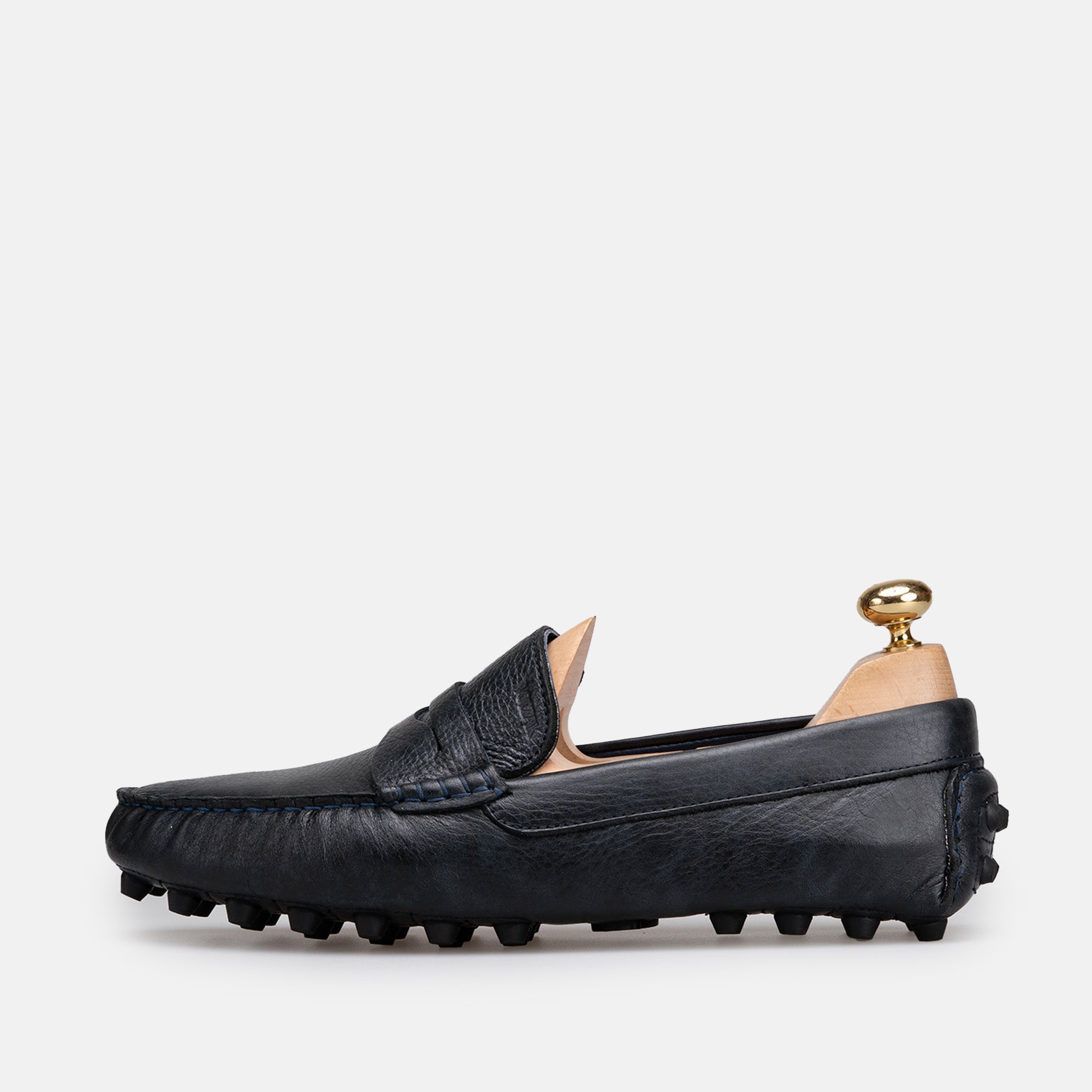 Volzak 2000 Mineral Blue Leather Moccasin