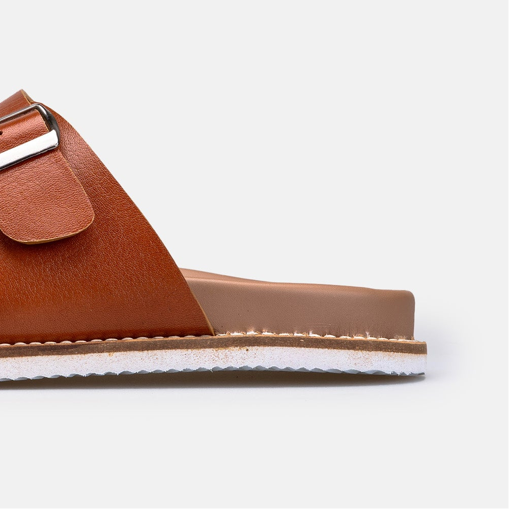 Volzak 360 Sandale en cuir Camel