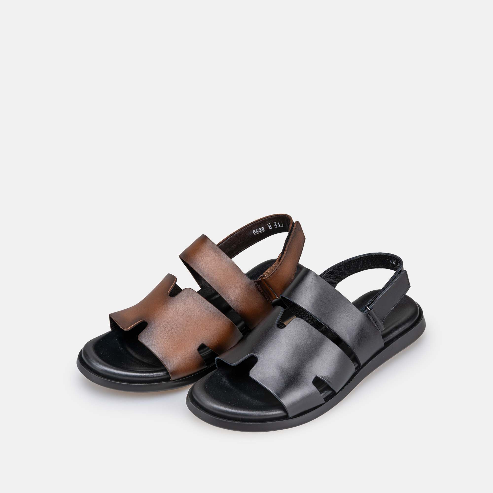 Volzak 5428 Sandale en cuir Noir