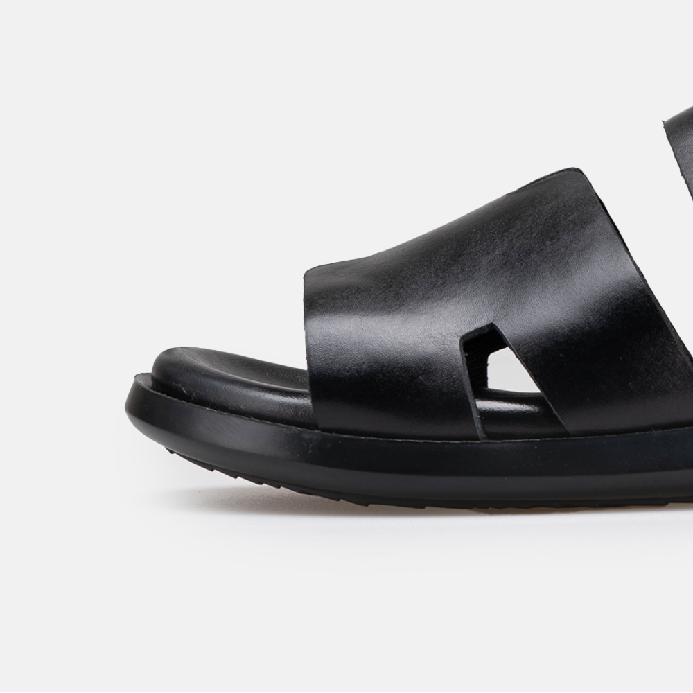 Volzak 5428 Sandale en cuir Noir