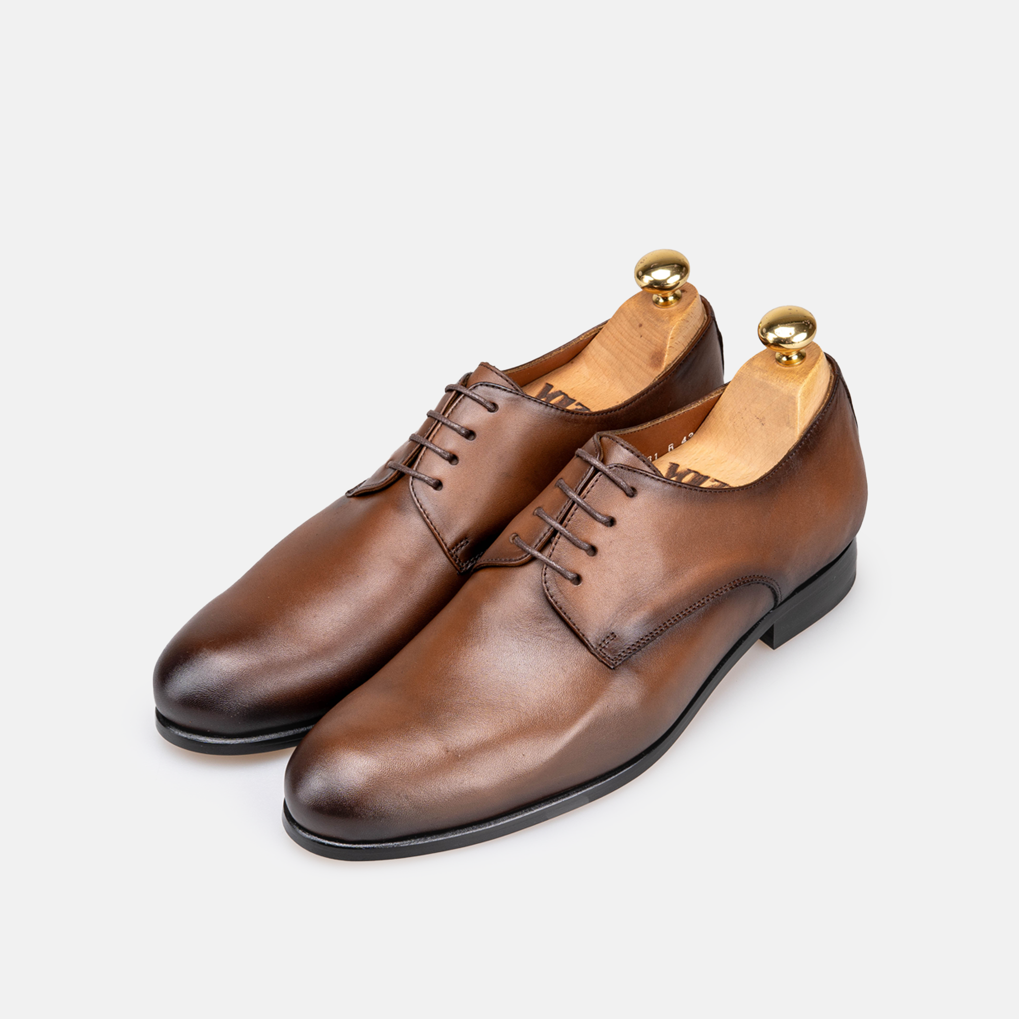 Volzak 5431 chaussure en cuir Marron Vintage
