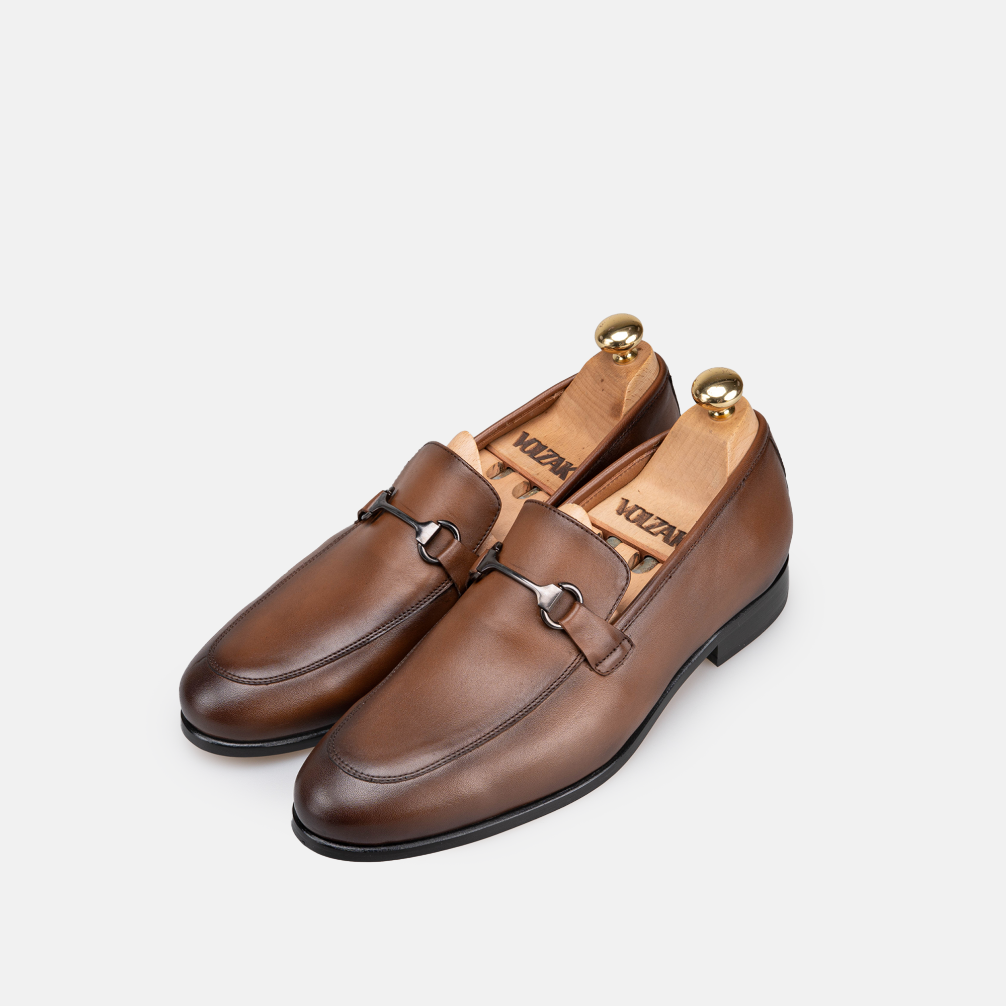 Volzak 5434 chaussure en cuir Marron Vintage