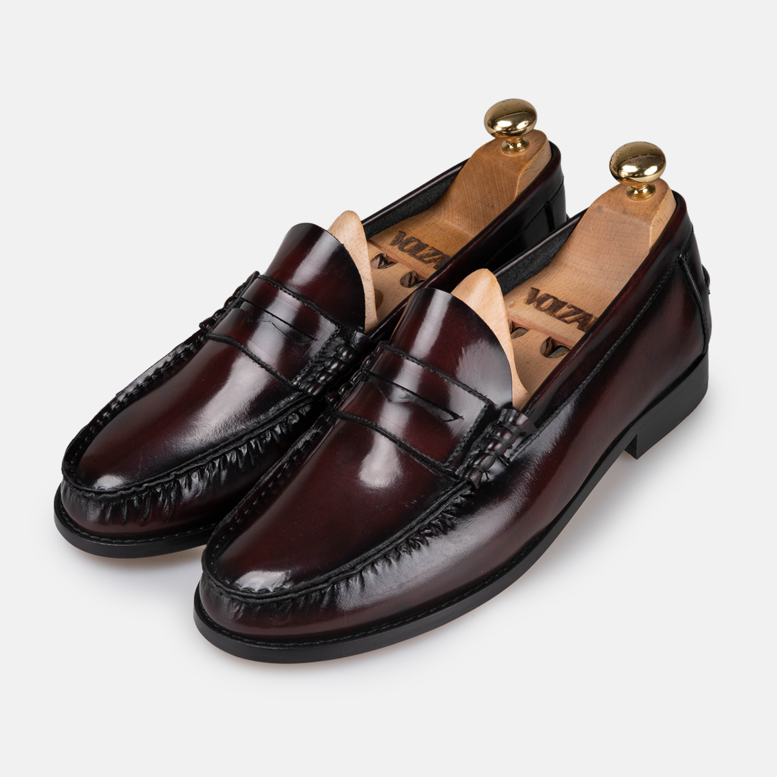 Volzak 315 Bordeaux Detachable Leather Penny Loafer
