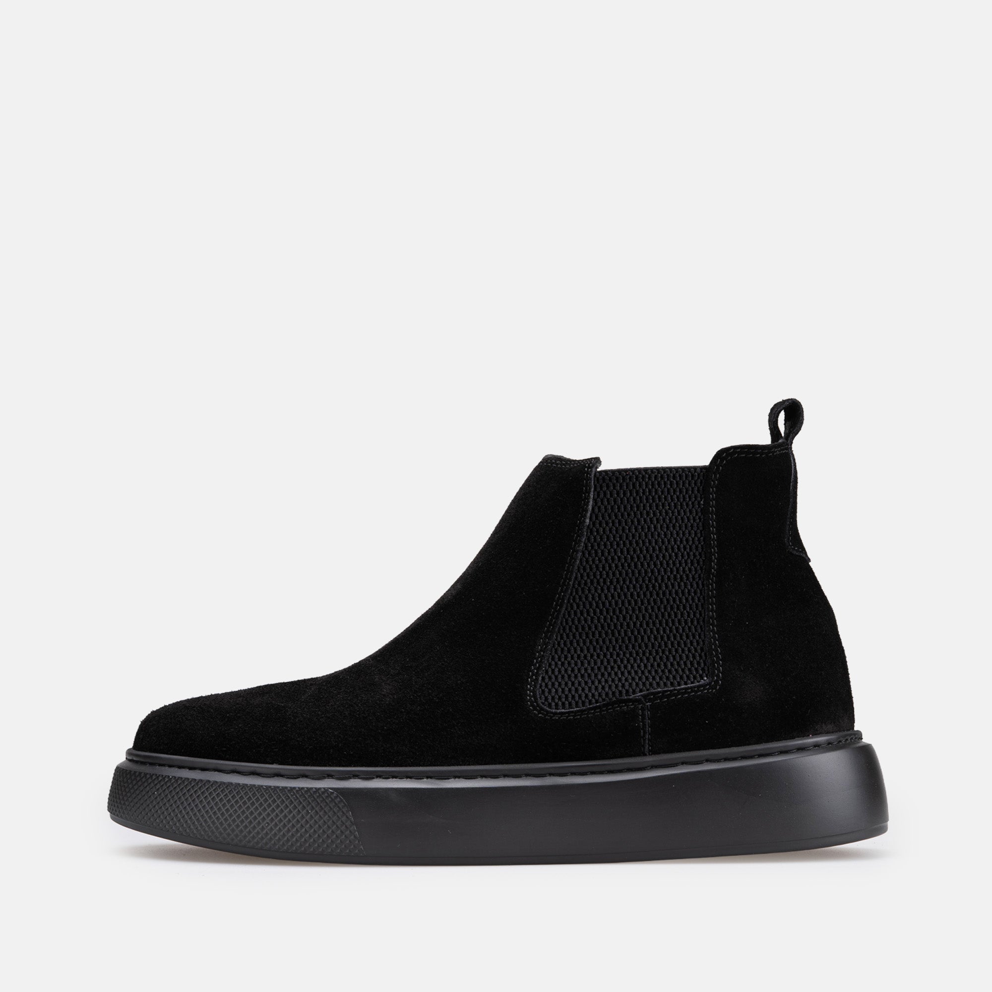 2178 Black Suede Ankle Boot