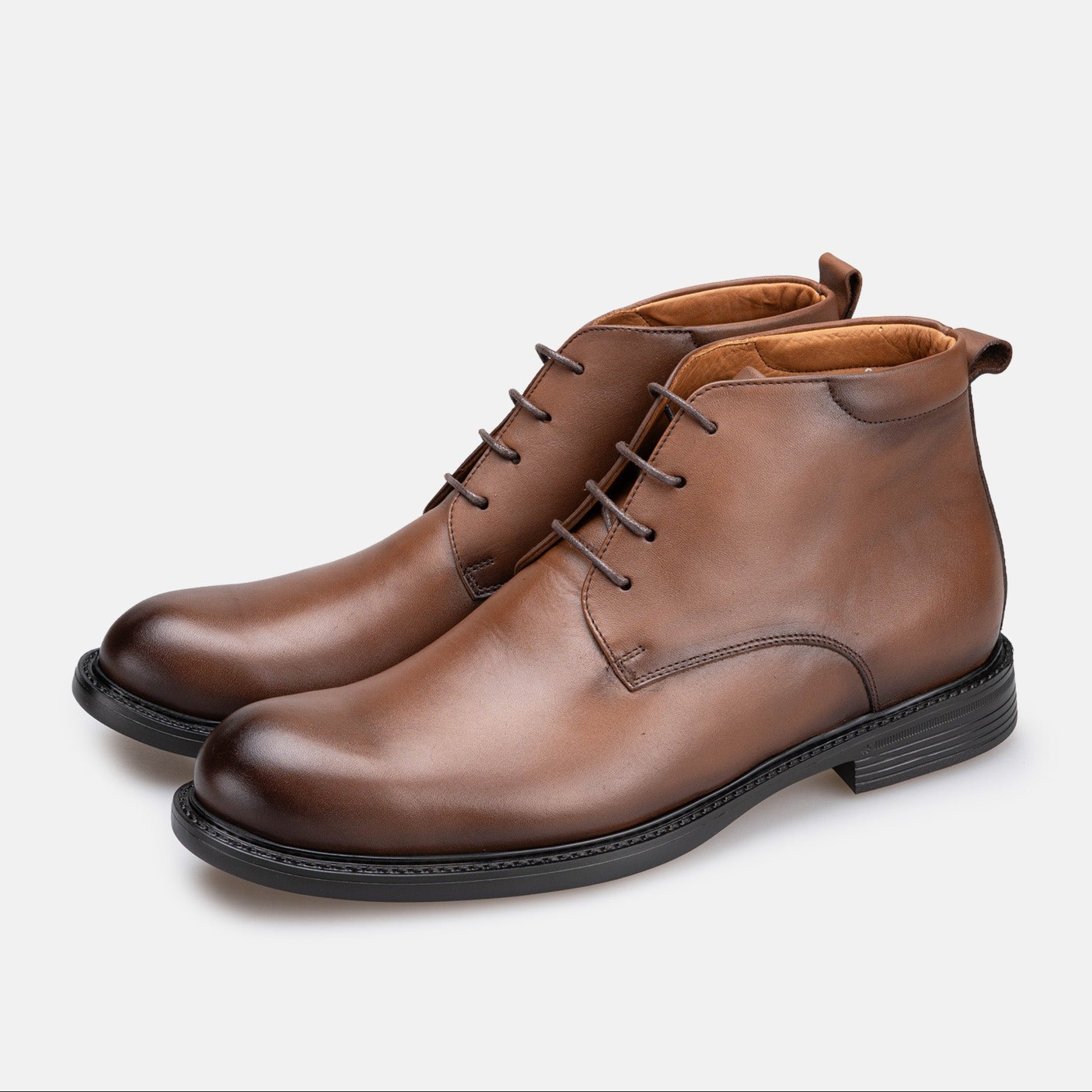 Volzak 5502 Bottine en cuir Marron Vintage