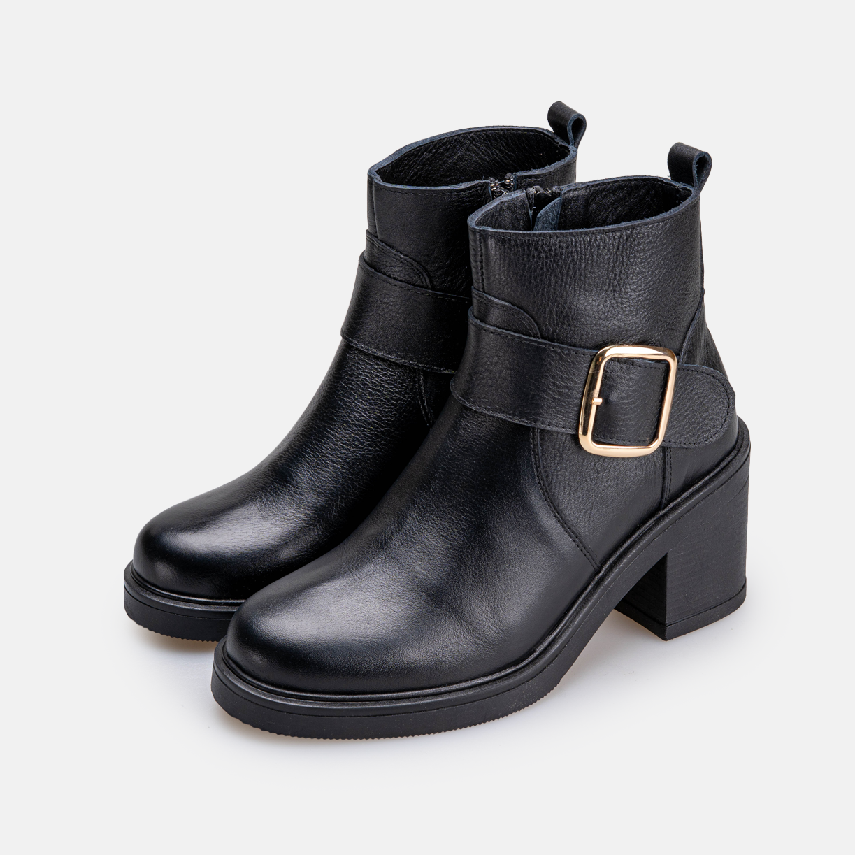 Volzak 4006 Bottine en cuir Noir