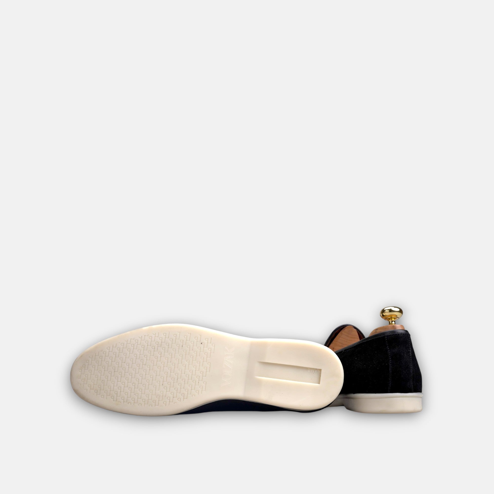 Volzak 5607 Mocassin en daim Noir