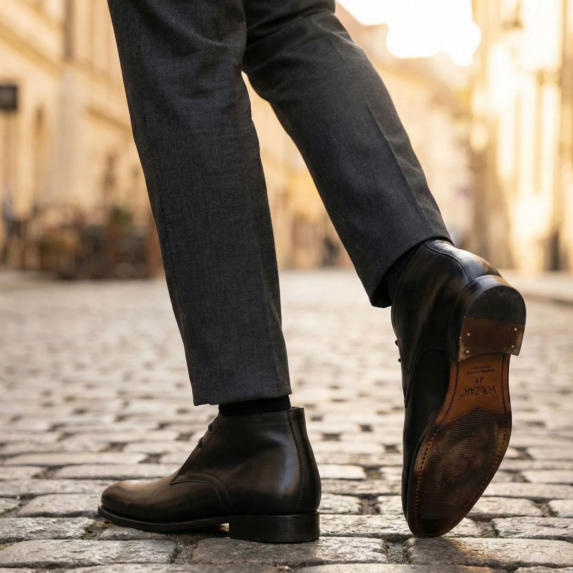 Volzak 5516 Bottine en cuir Noir