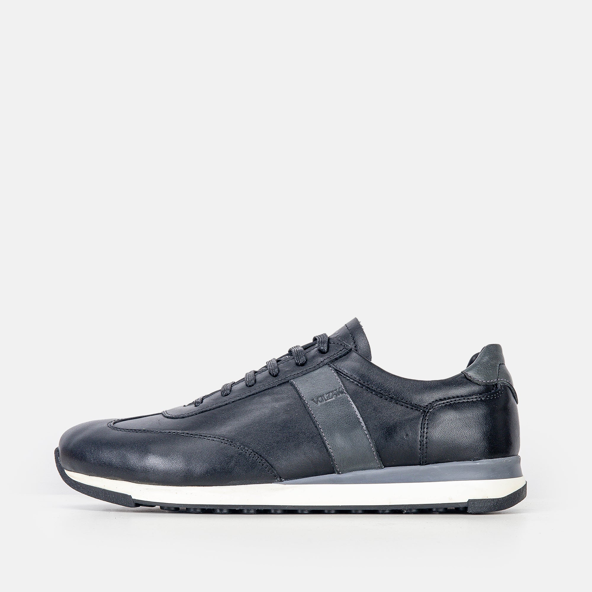 Volzak 6048 Leather Sneakers Black Grey