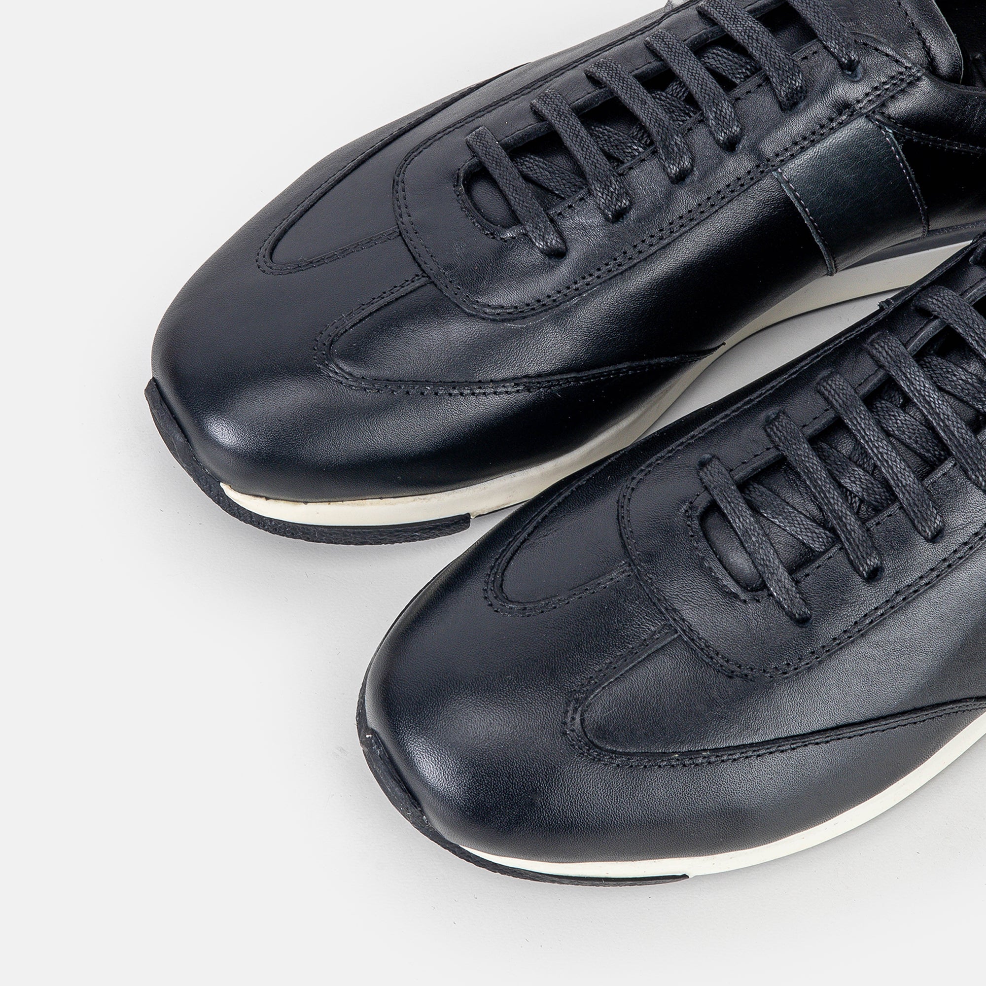 Volzak 6048 Leather Sneakers Black Grey