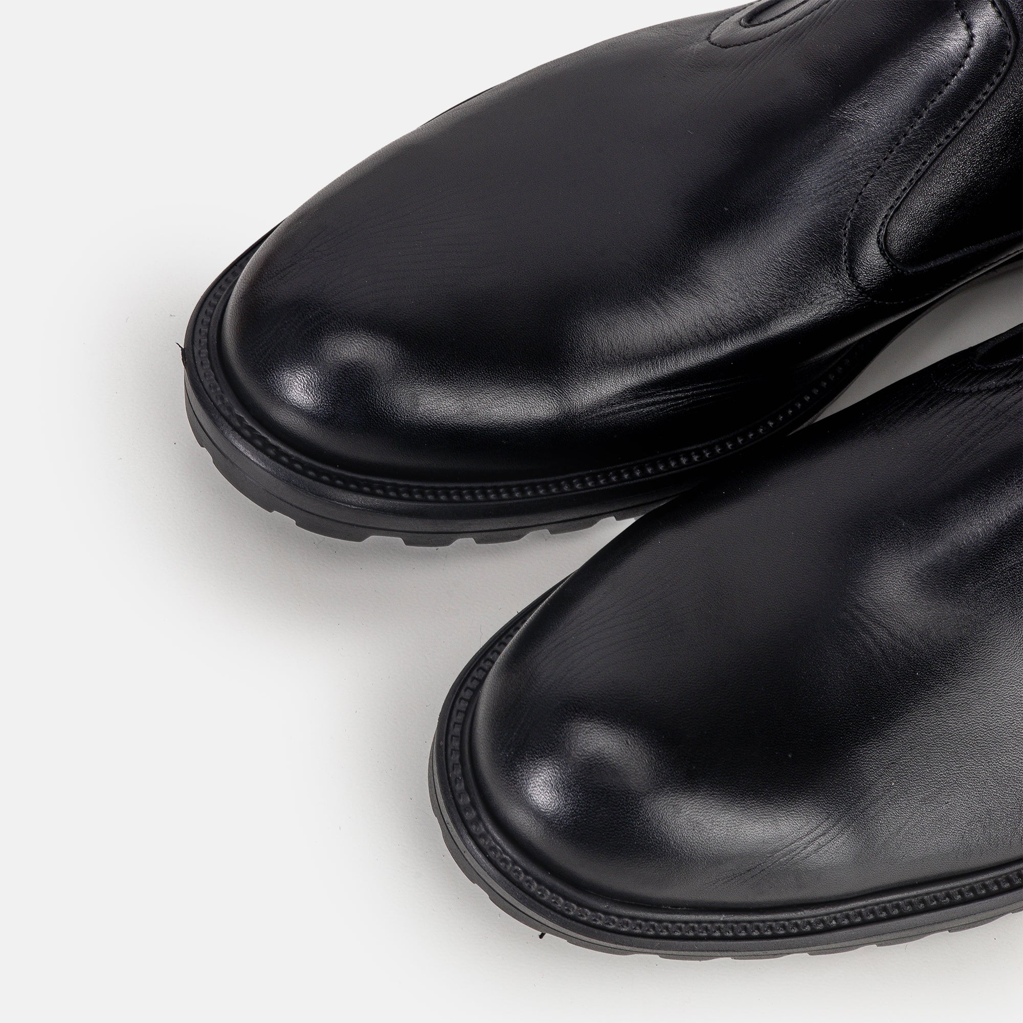 Volzak 5305 Black Leather Ankle Boot