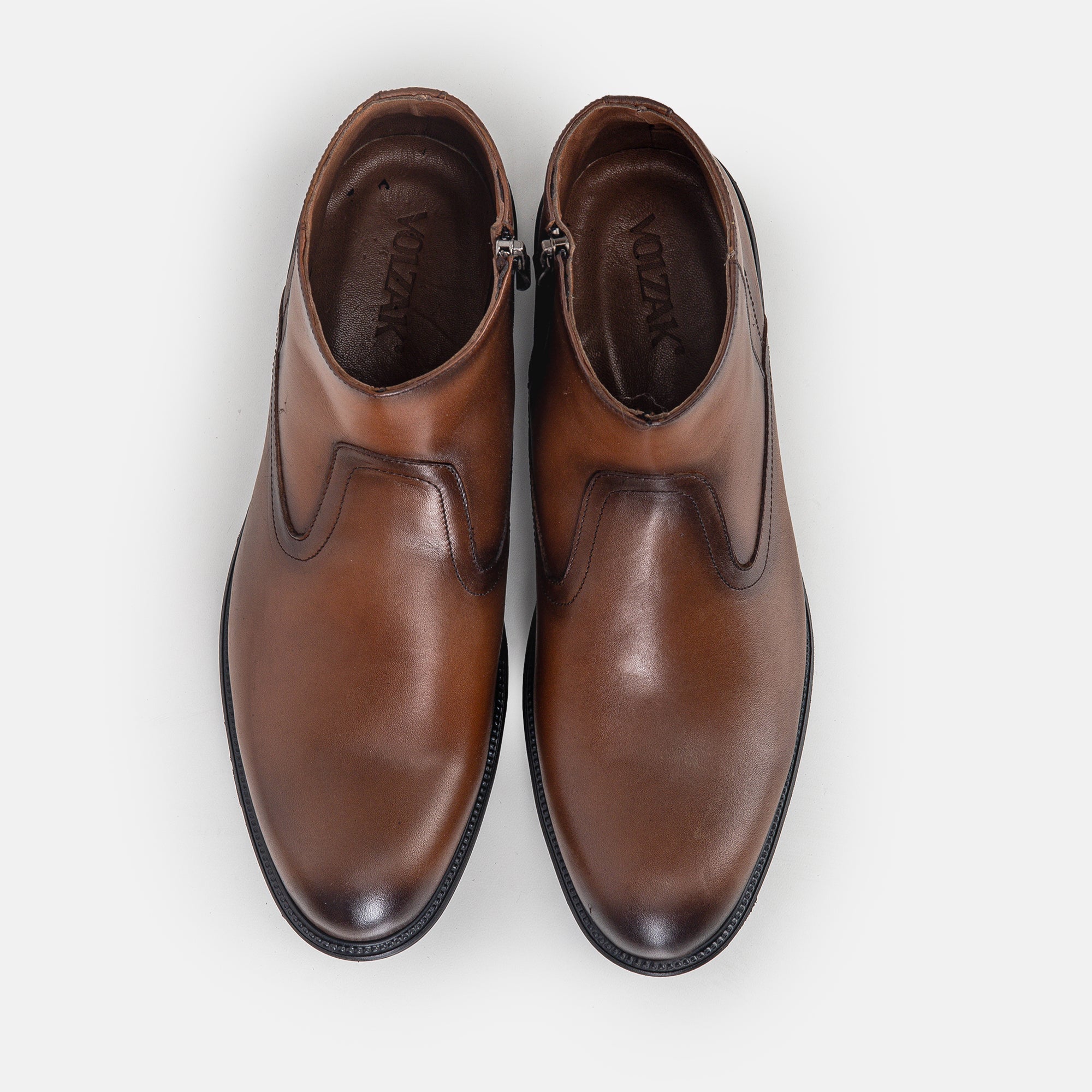 Volzak 5305 Vintage Brown Leather Ankle Boot