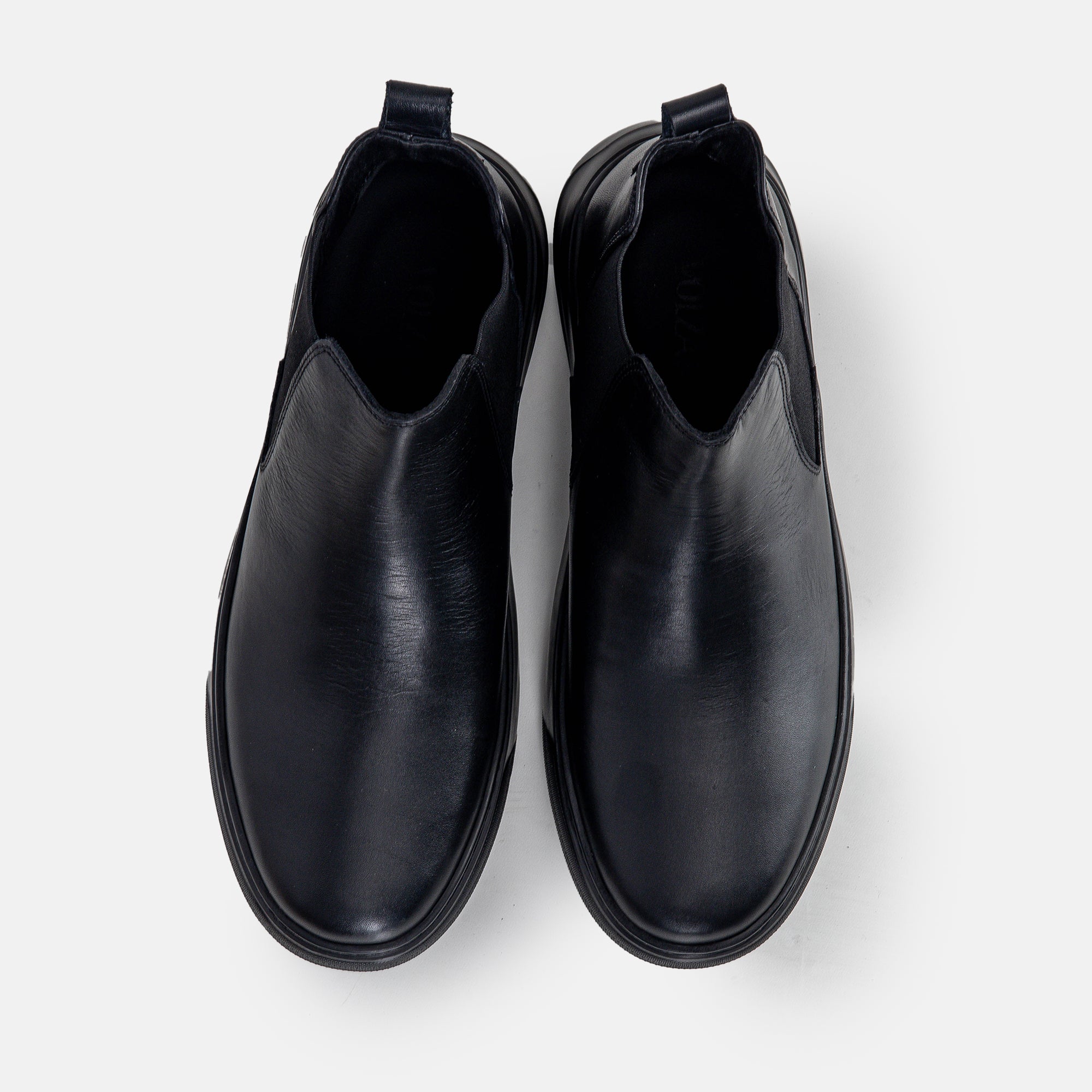 Volzak 2187 Black Leather Ankle Boot