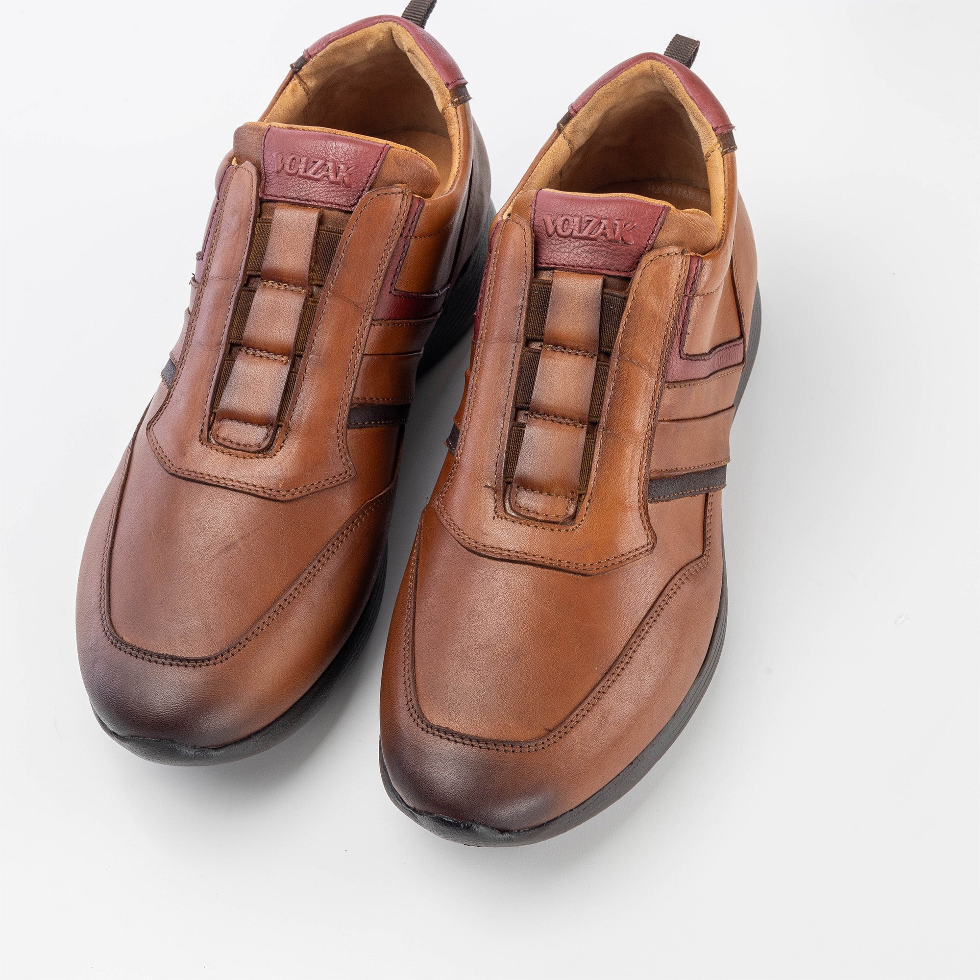 Volzak 586 Camel leather espadrille