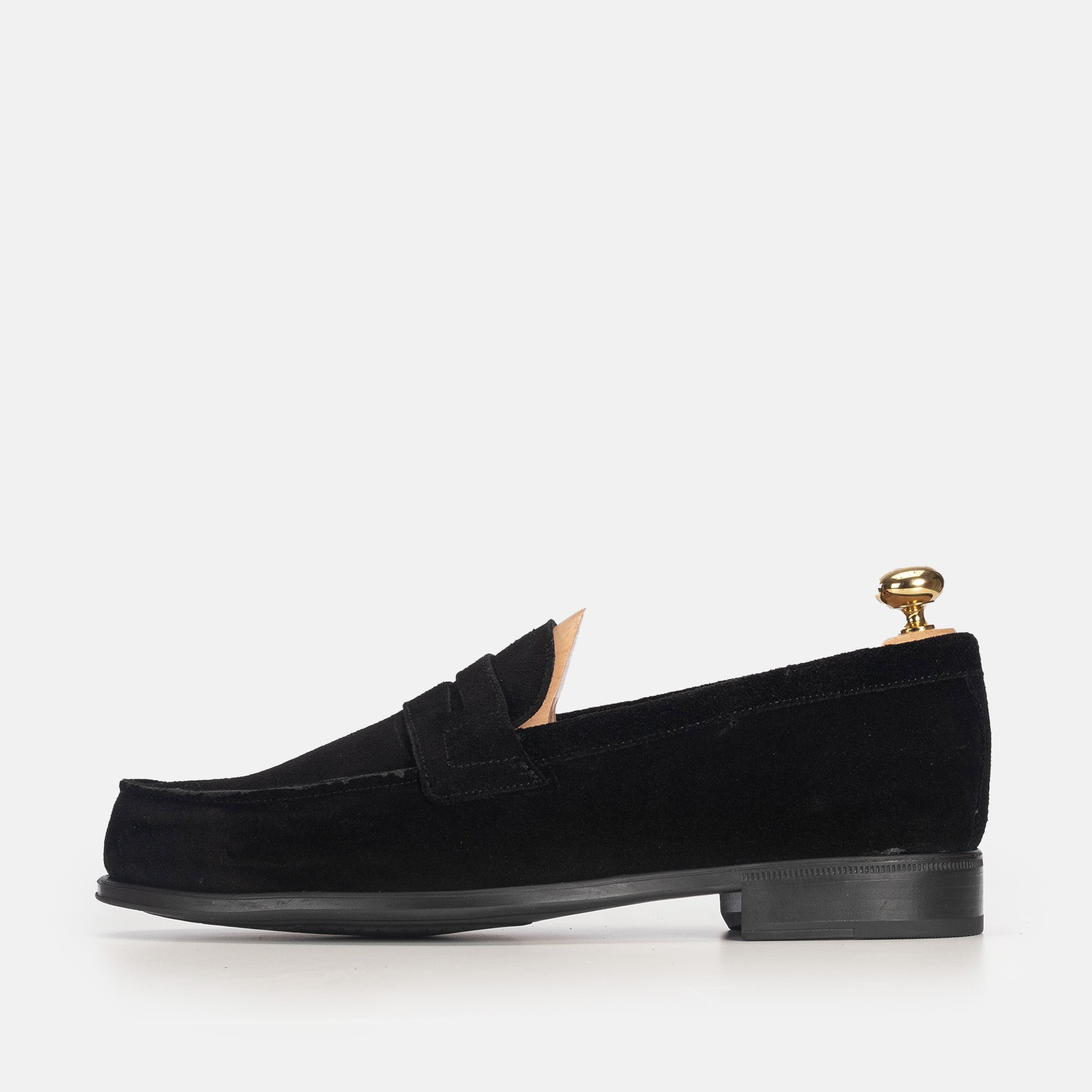 Volzak 5157 black suede loafer
