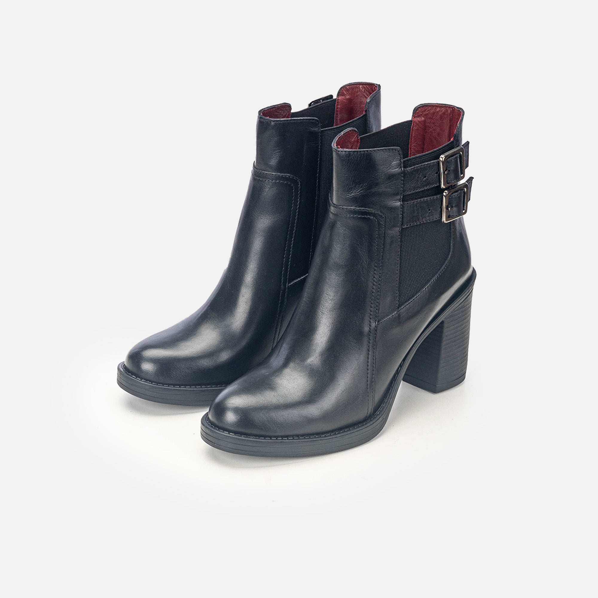Volzak 2026 Black Leather Ankle Boot