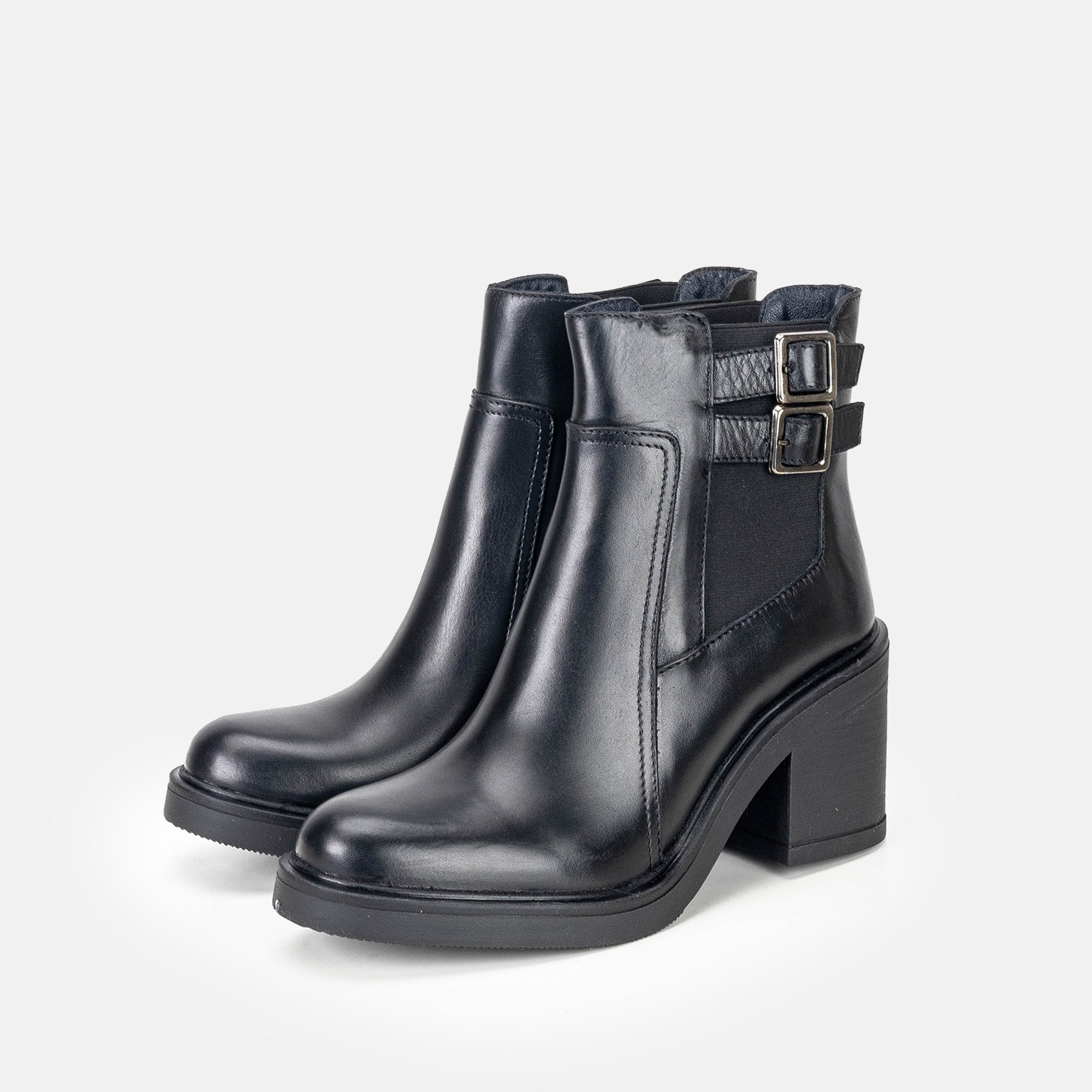Volzak 2026 s Black Leather Ankle Boot