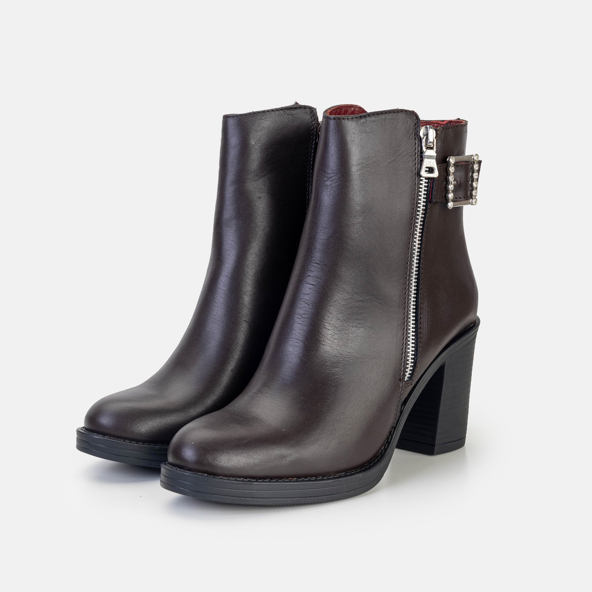 Volzak 9919 Dark Brown Leather Ankle Boot