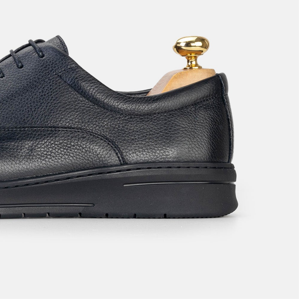 Volzak 6079 Black leather sneaker