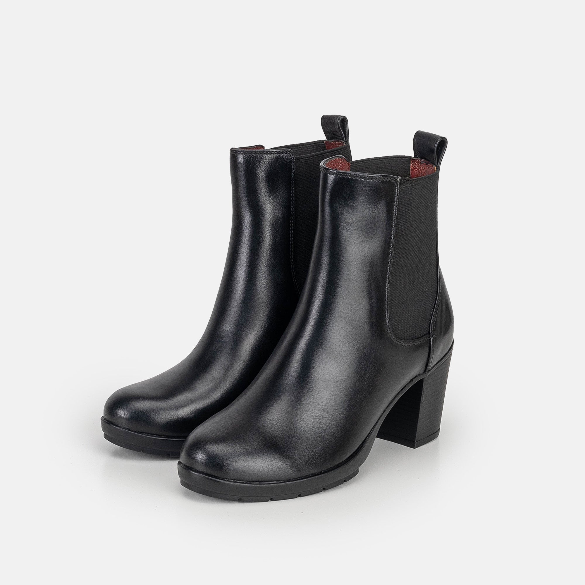 Volzak 1101 Black Leather Ankle Boot