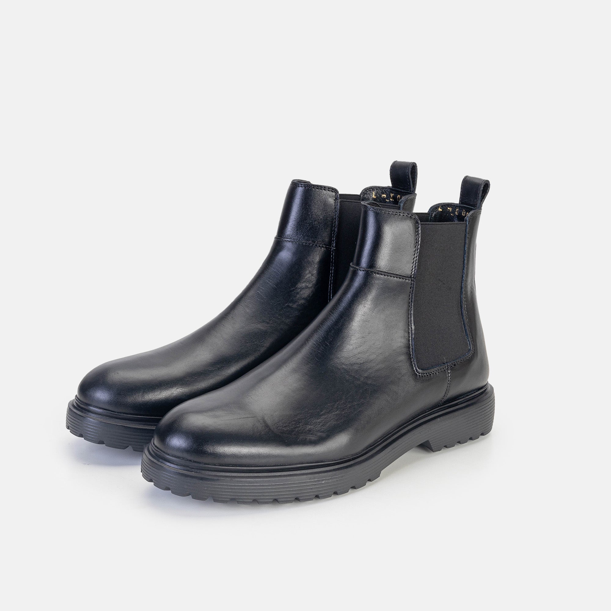 Volzak 0604 Black Leather Ankle Boot