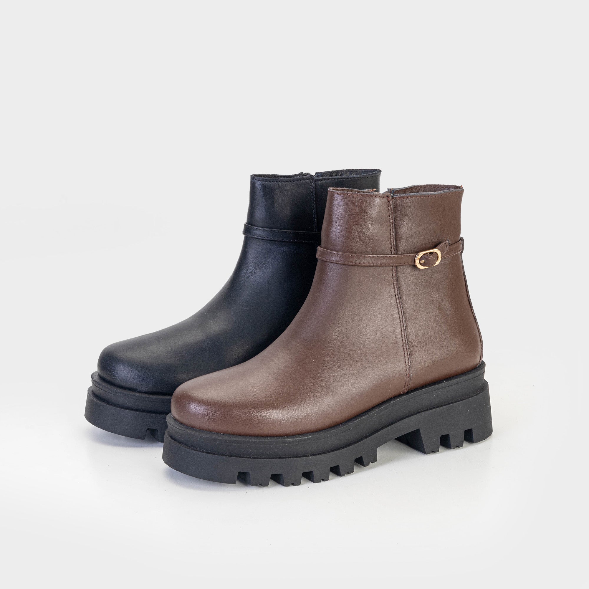 Volzak 3011 Brown Leather Ankle Boot