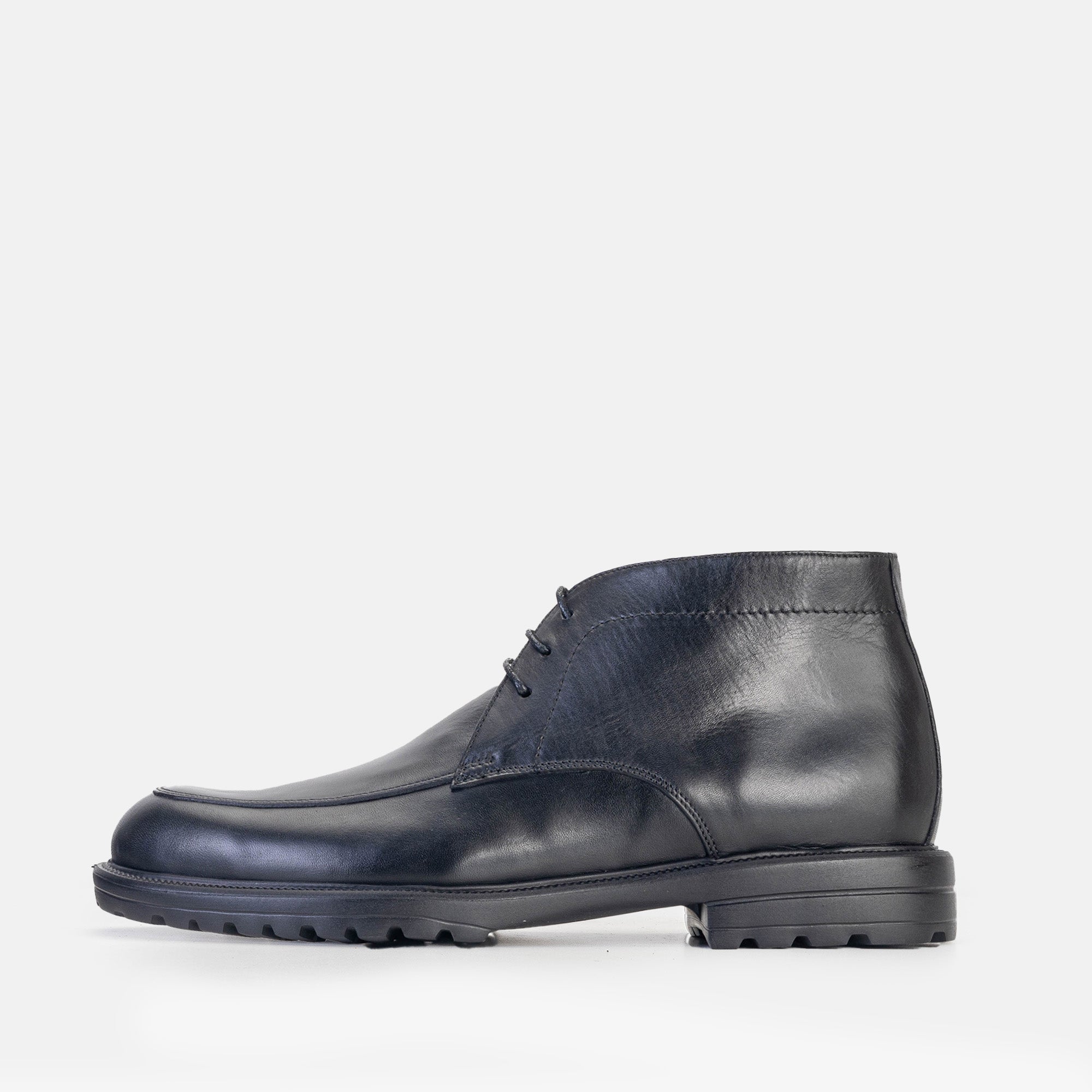 Volzak 5306 Black Leather Ankle Boot