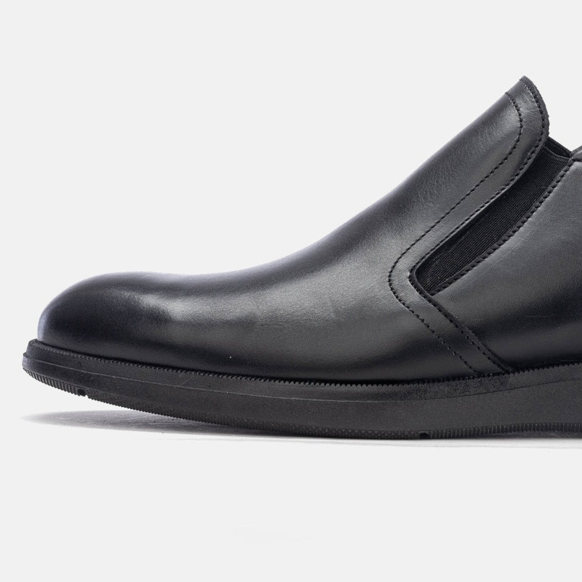 Volzak 5160 black leather half boot