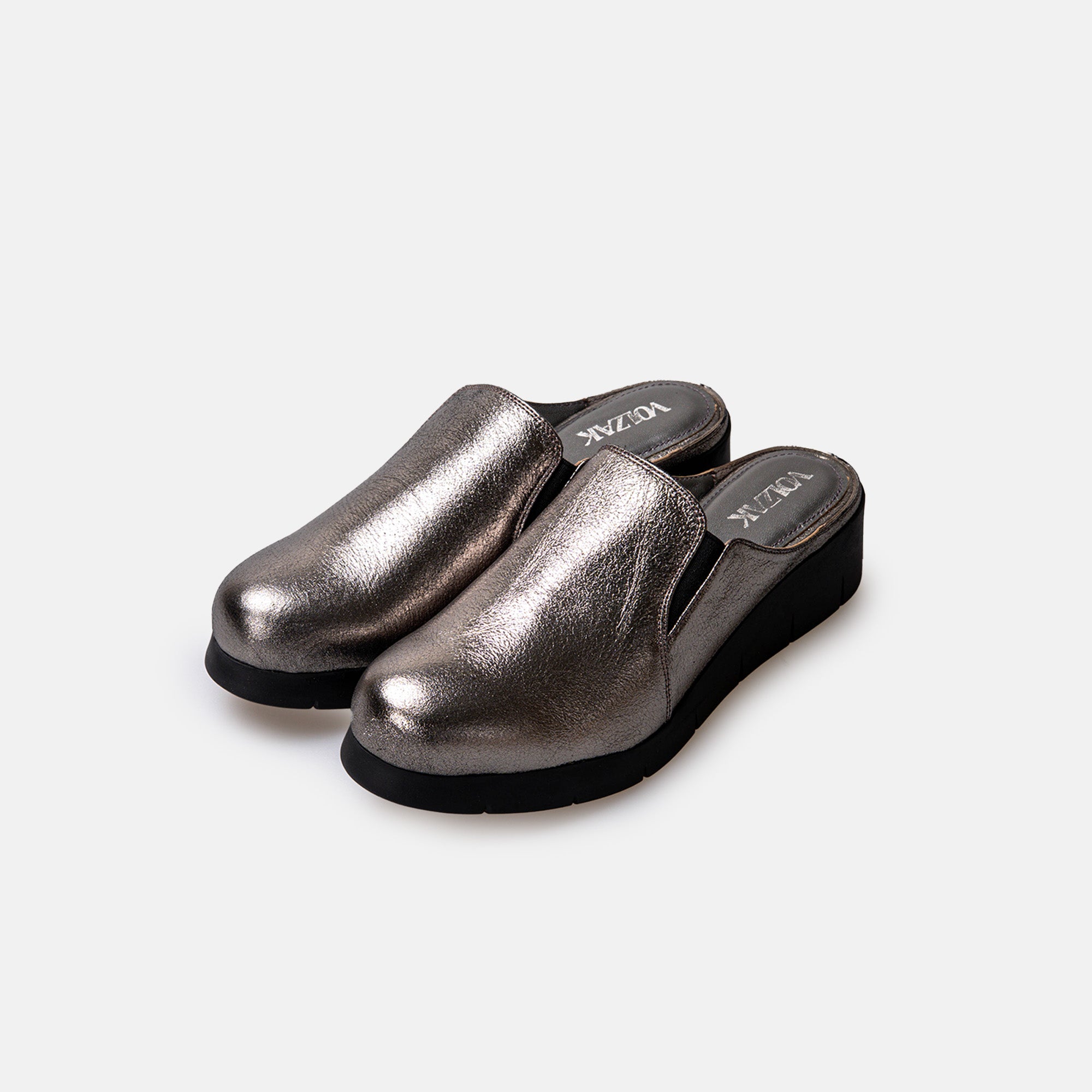 Volzak 06 Platinum Leather Clog