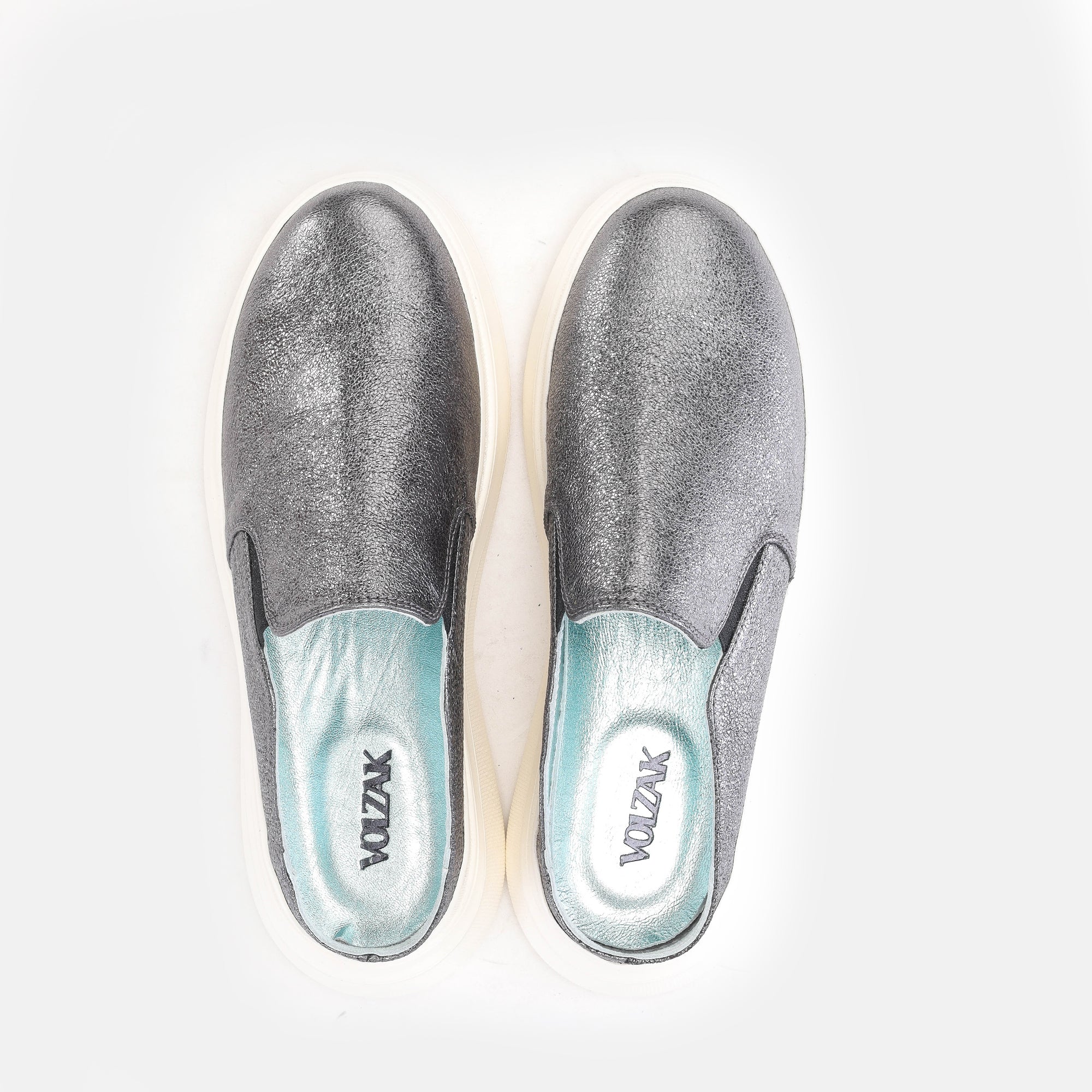 Volzak 02 s Silver Leather Mule
