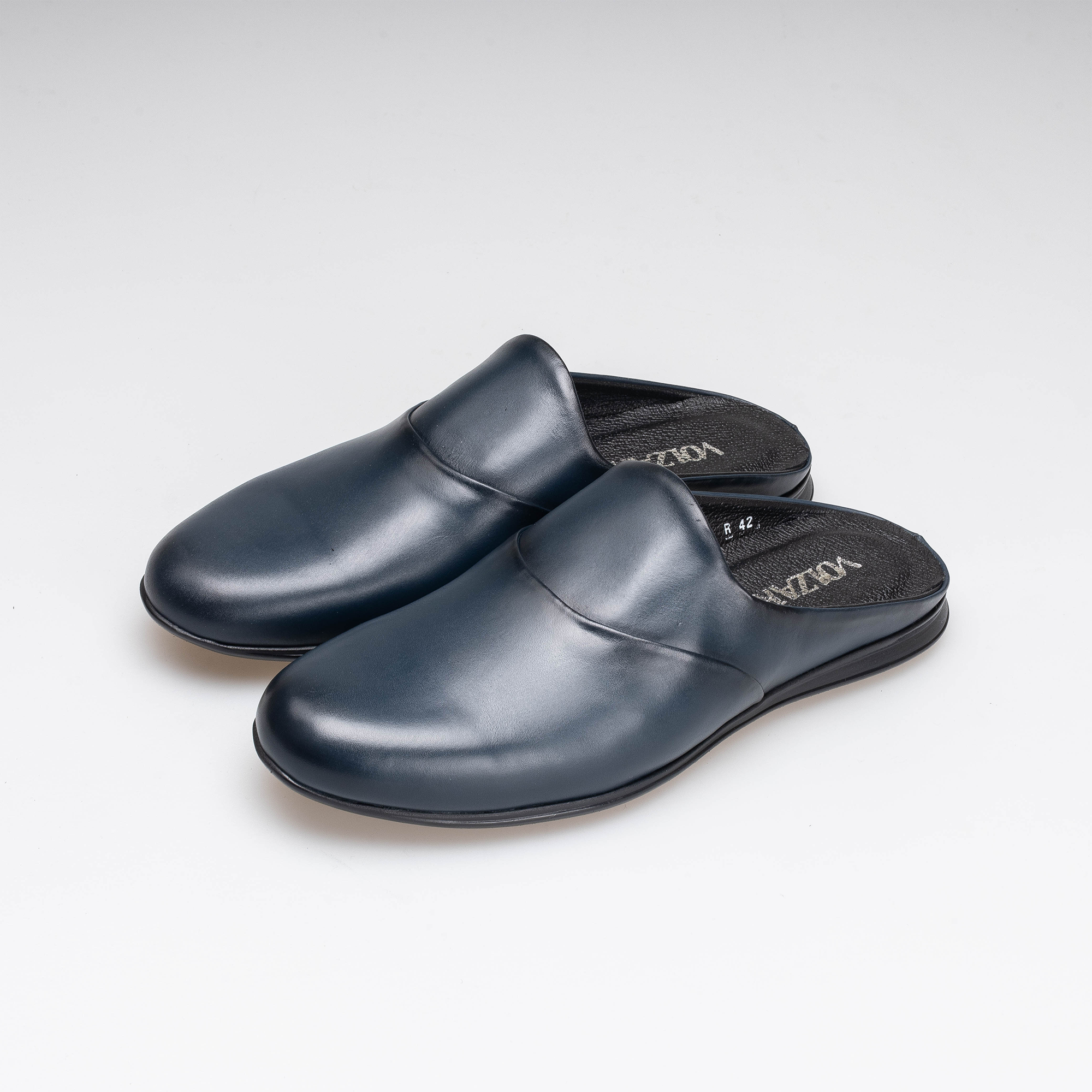 Volzak 5402 Blue Leather Mule