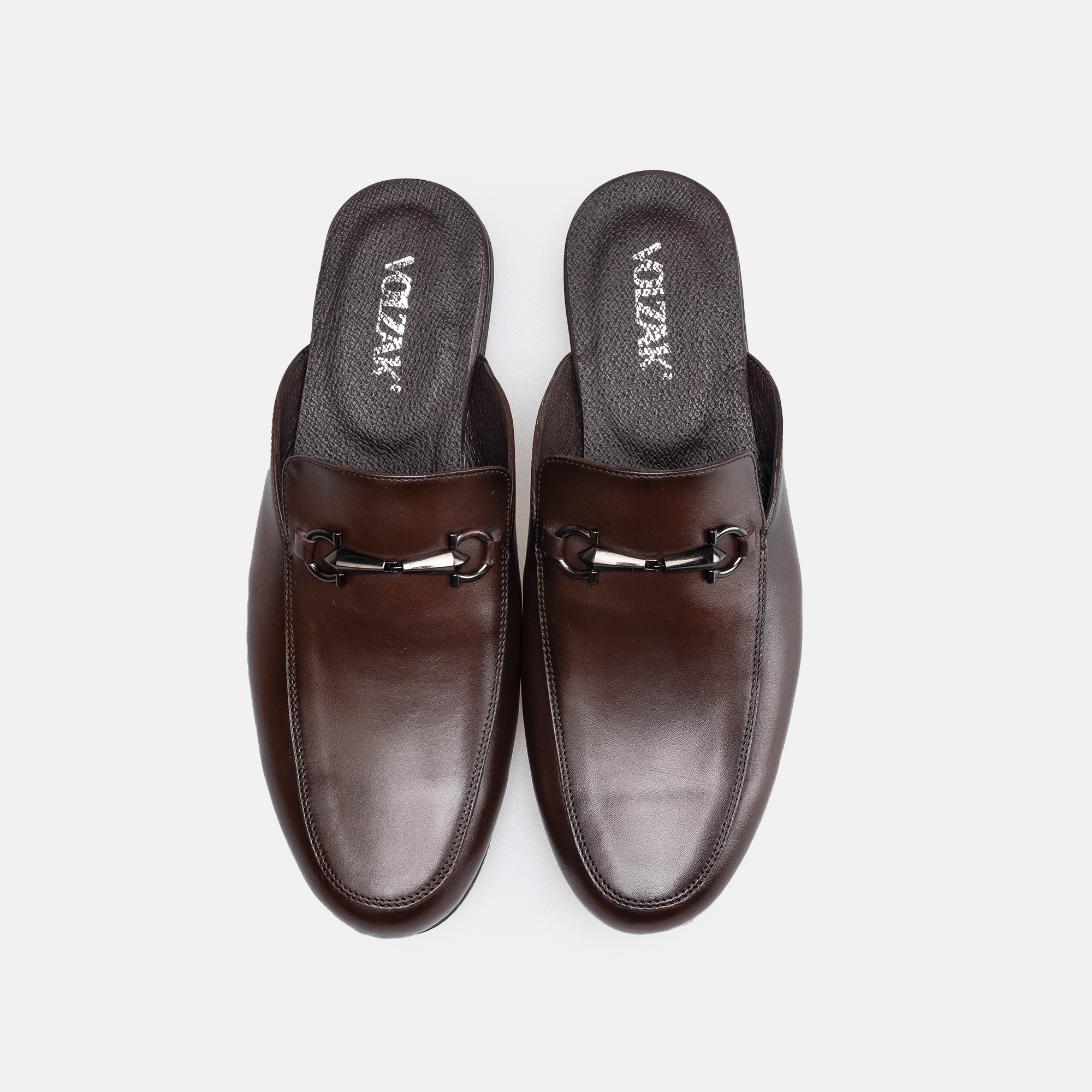 Volzak 5403 Brown Leather Mule