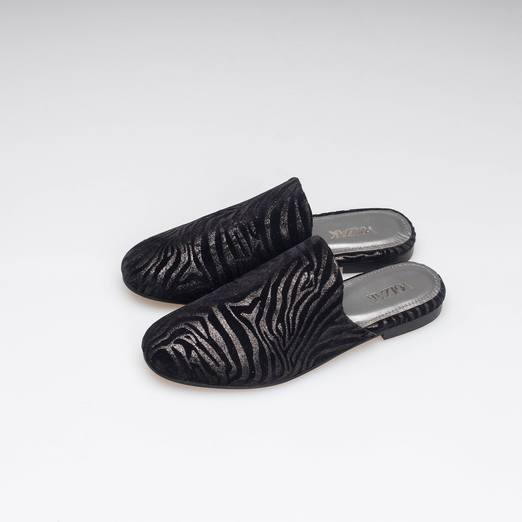 Volzak 3111 Black Leather Mule