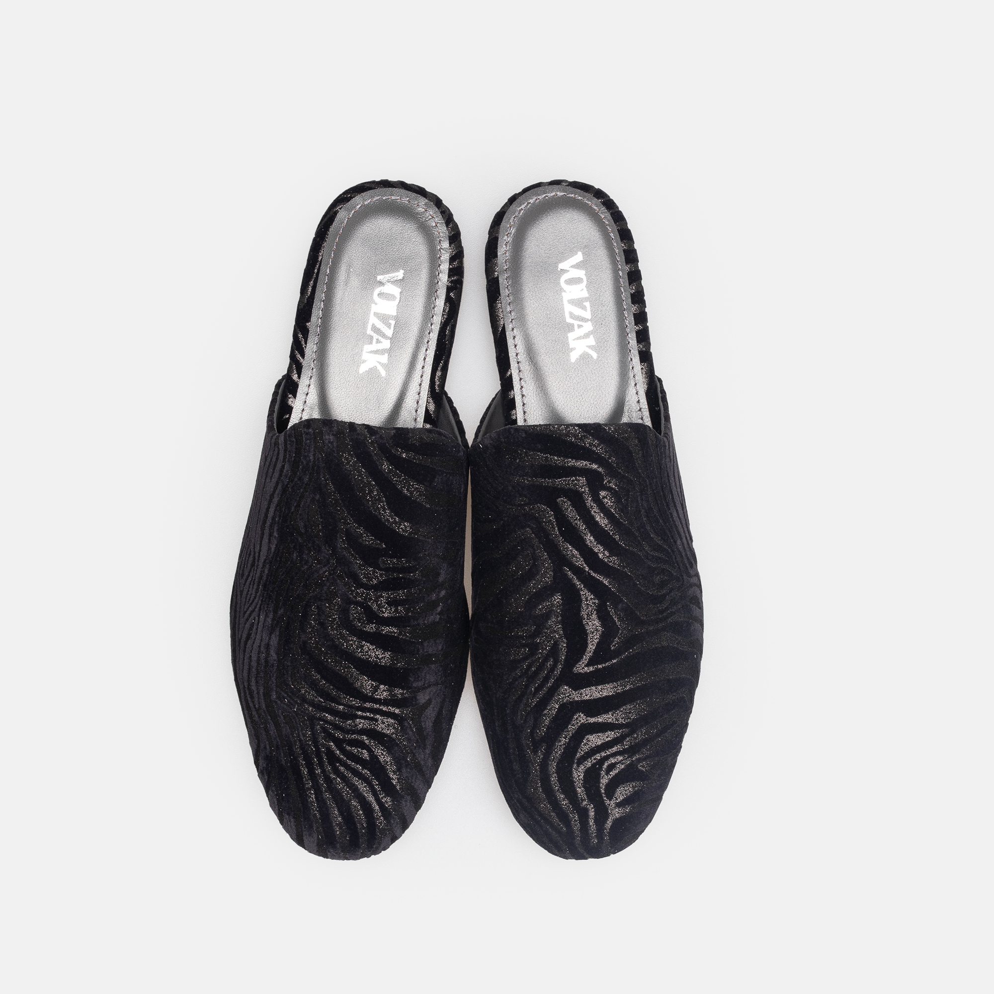 Volzak 3111 Black Leather Mule