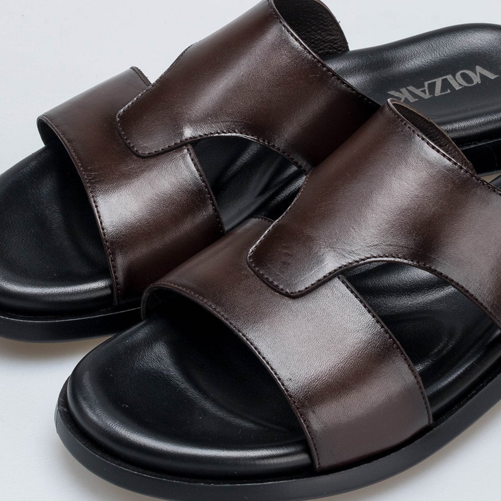 Volzak 5409 Brown Leather Sandal