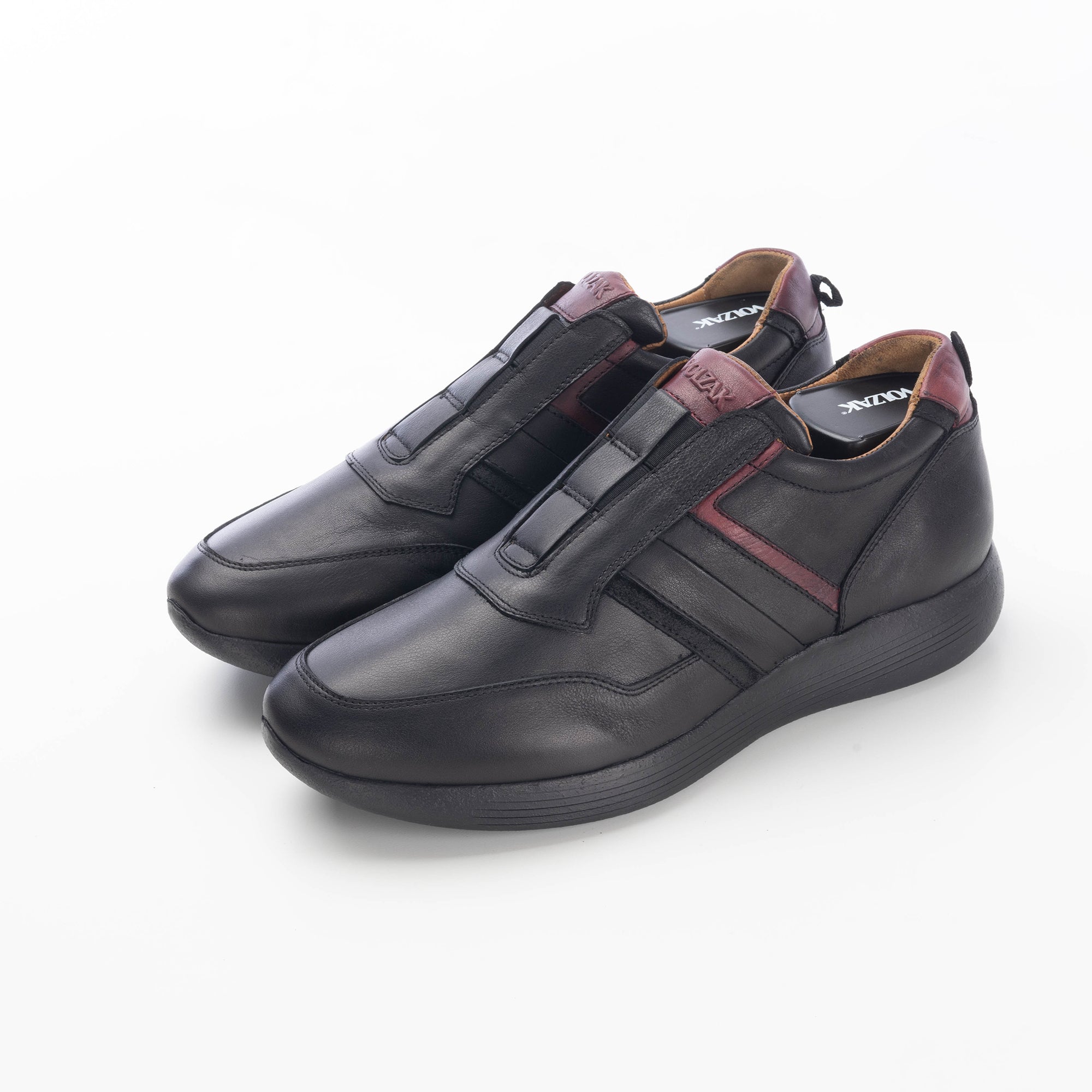 Volzak 586 Black Leather Espadrille