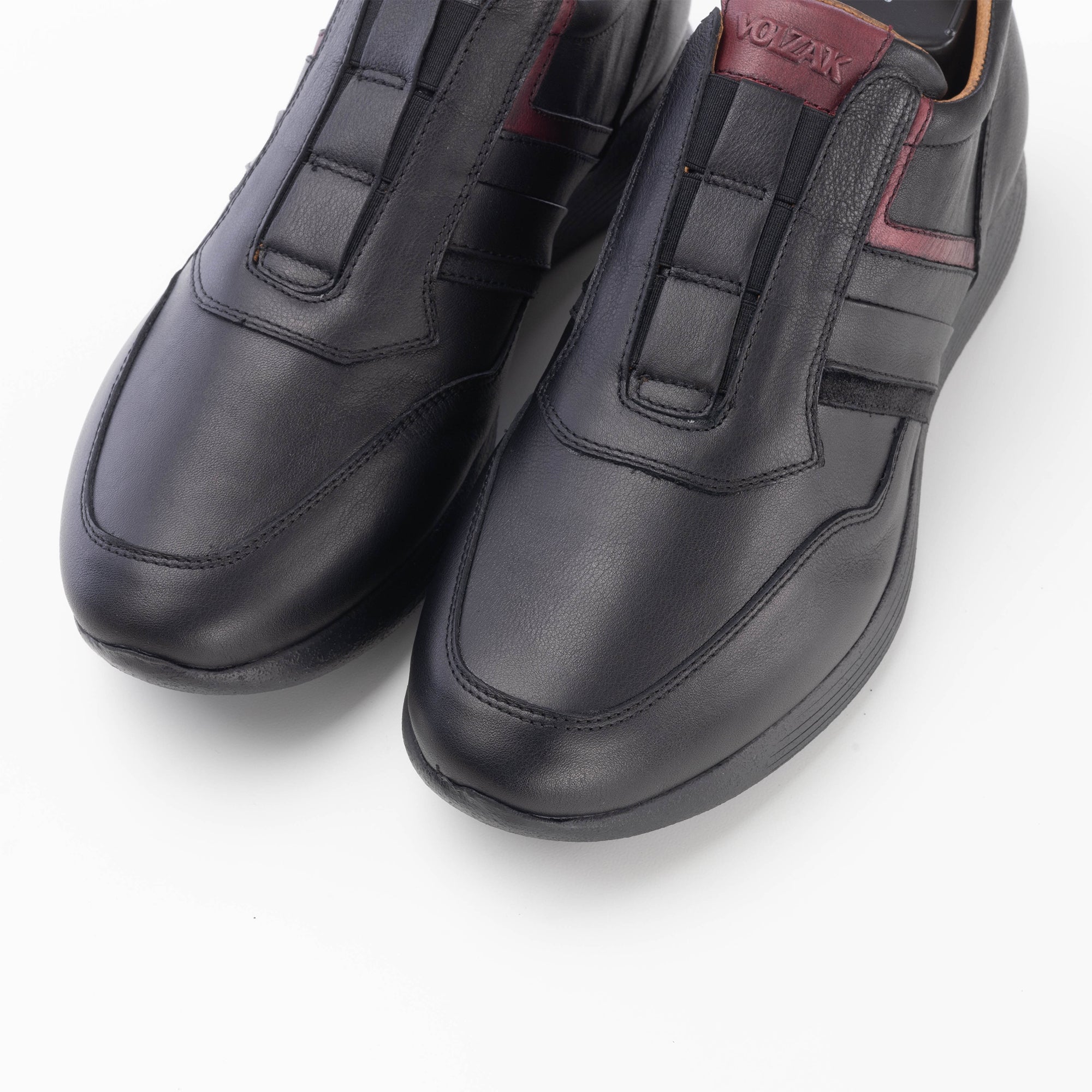 Volzak 586 Black Leather Espadrille