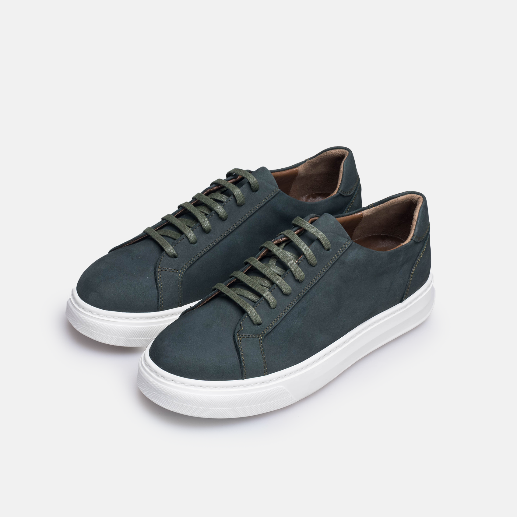 Volzak 6041 Nubuck Sneakers Dark Green