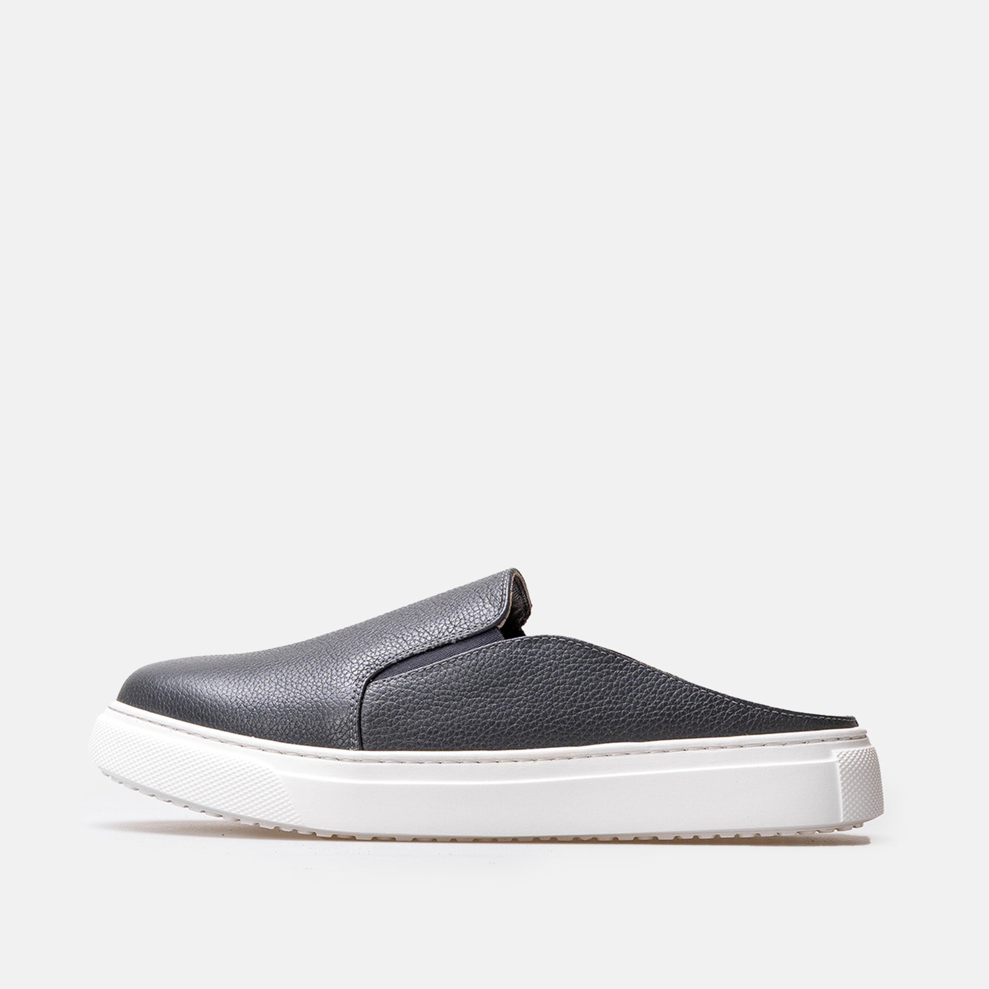 Volzak 301 Grey Leather Mule