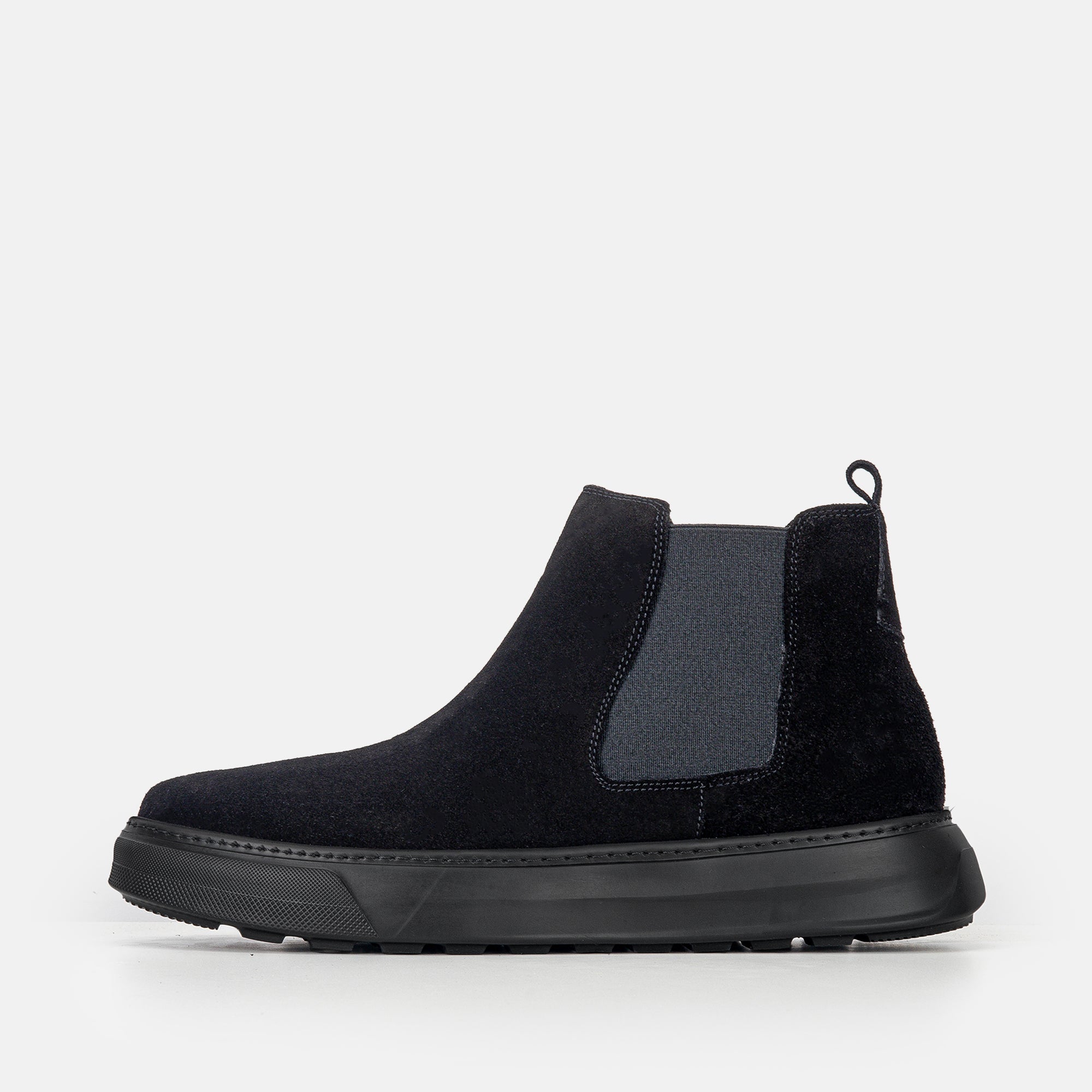 Volzak 2187 Suede Ankle Boot Black