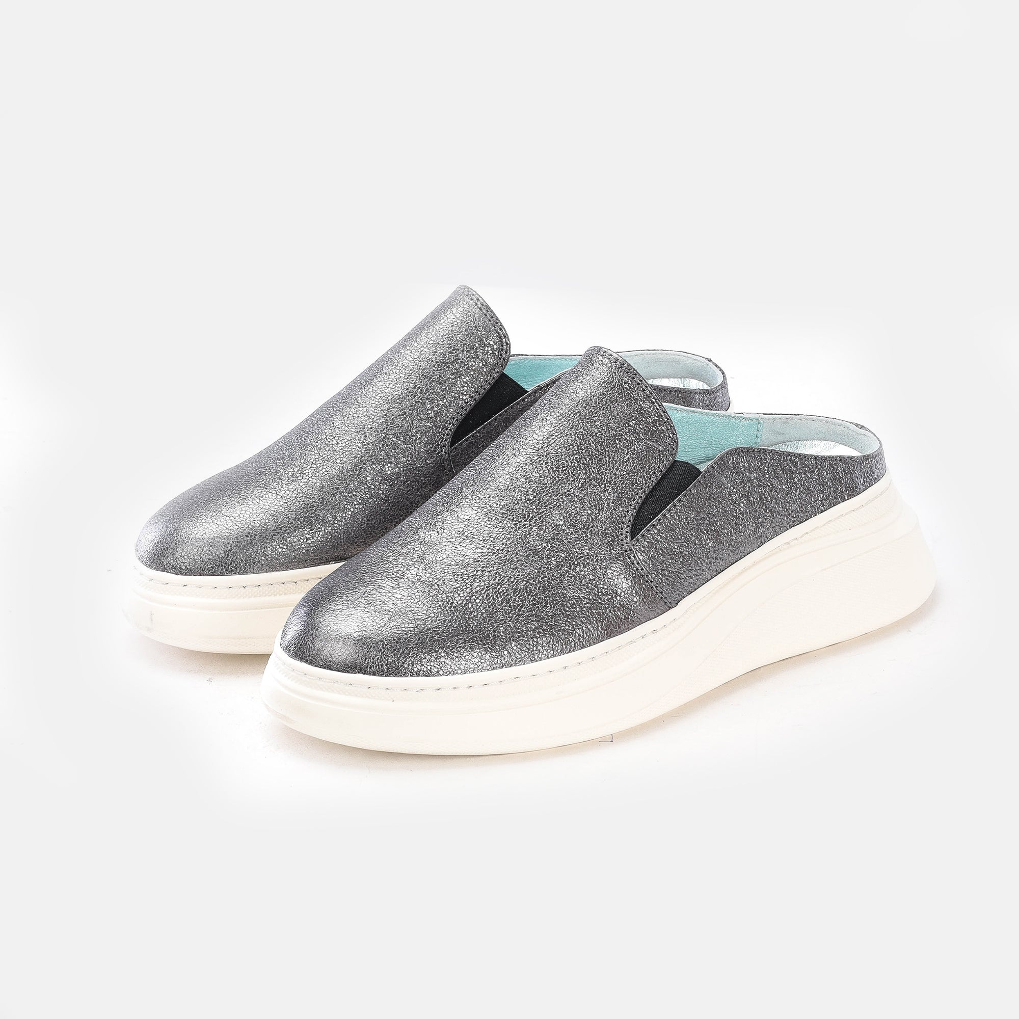 Volzak 02 s Silver Leather Mule